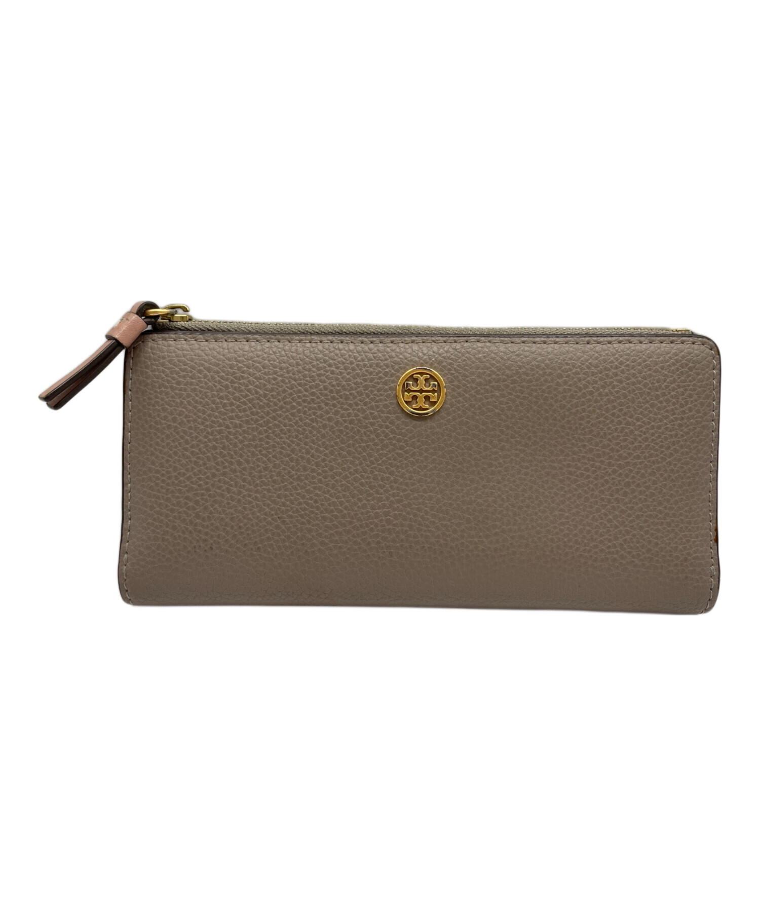未使用　TORY BURCH トリーバーチ　レザー長財布　グレージュ 中古・古着通販】TORY BURCH (トリーバーチ) 長財布 グレー