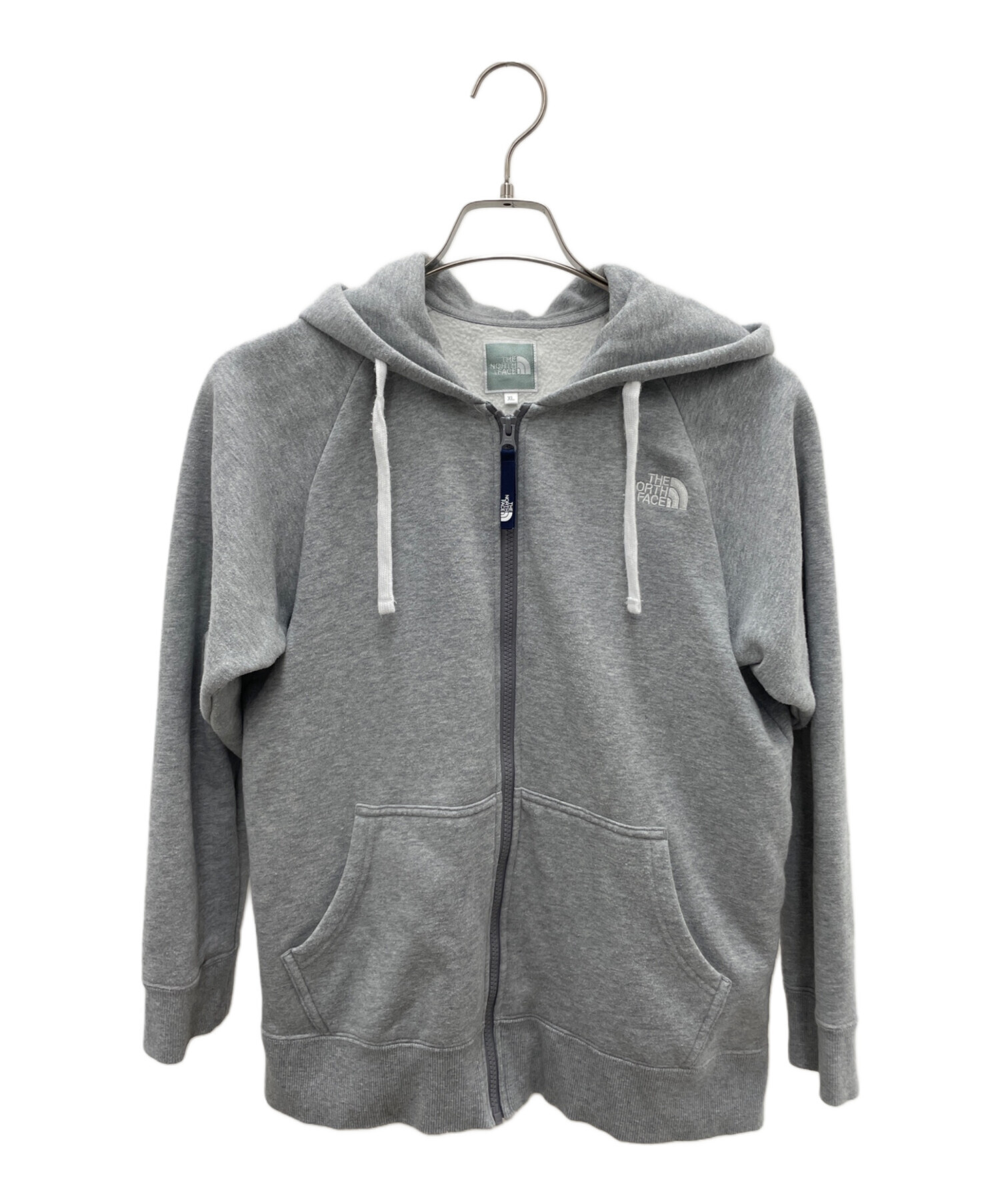 ノースフェイスジップパーカーグレー 中古・古着通販】THE NORTH FACE (ザ ノース フェイス) ジップパーカー