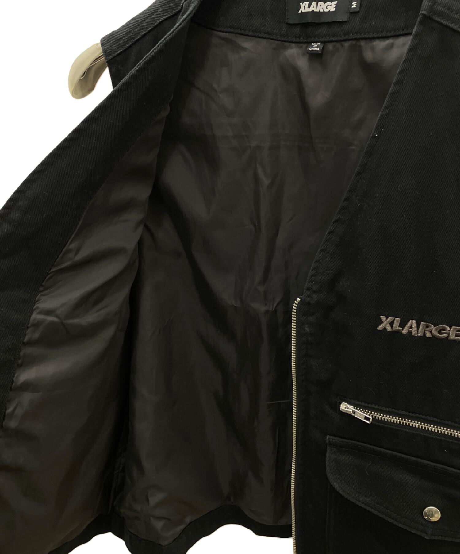 中古・古着通販】X-LARGE (エクストララージ) ベスト ブラック サイズ 