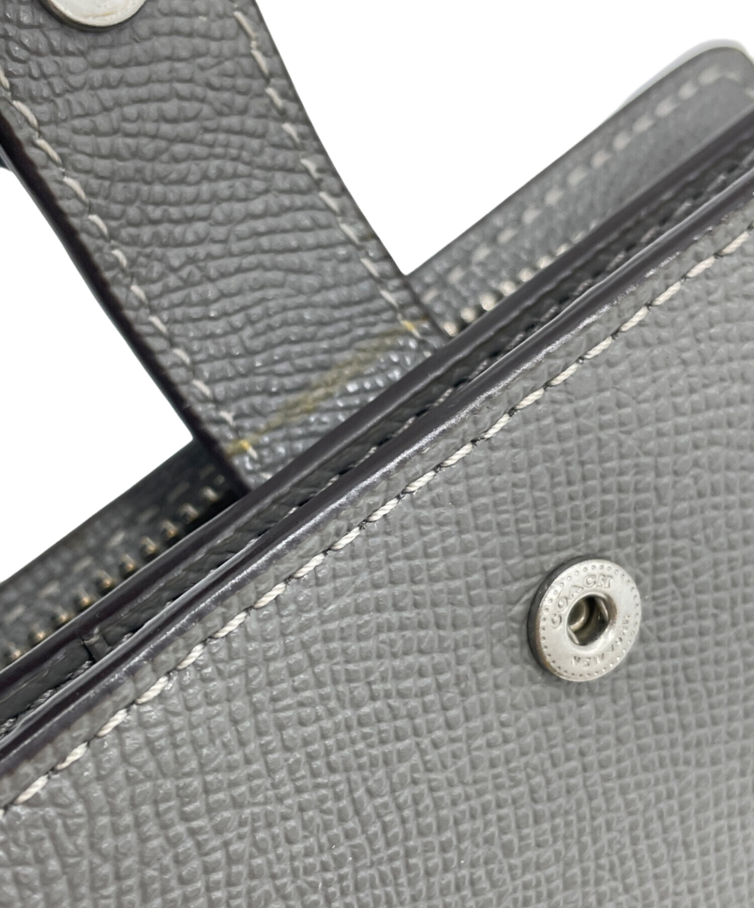 中古・古着通販】COACH (コーチ) 2つ折り財布 グレー｜ブランド・古着