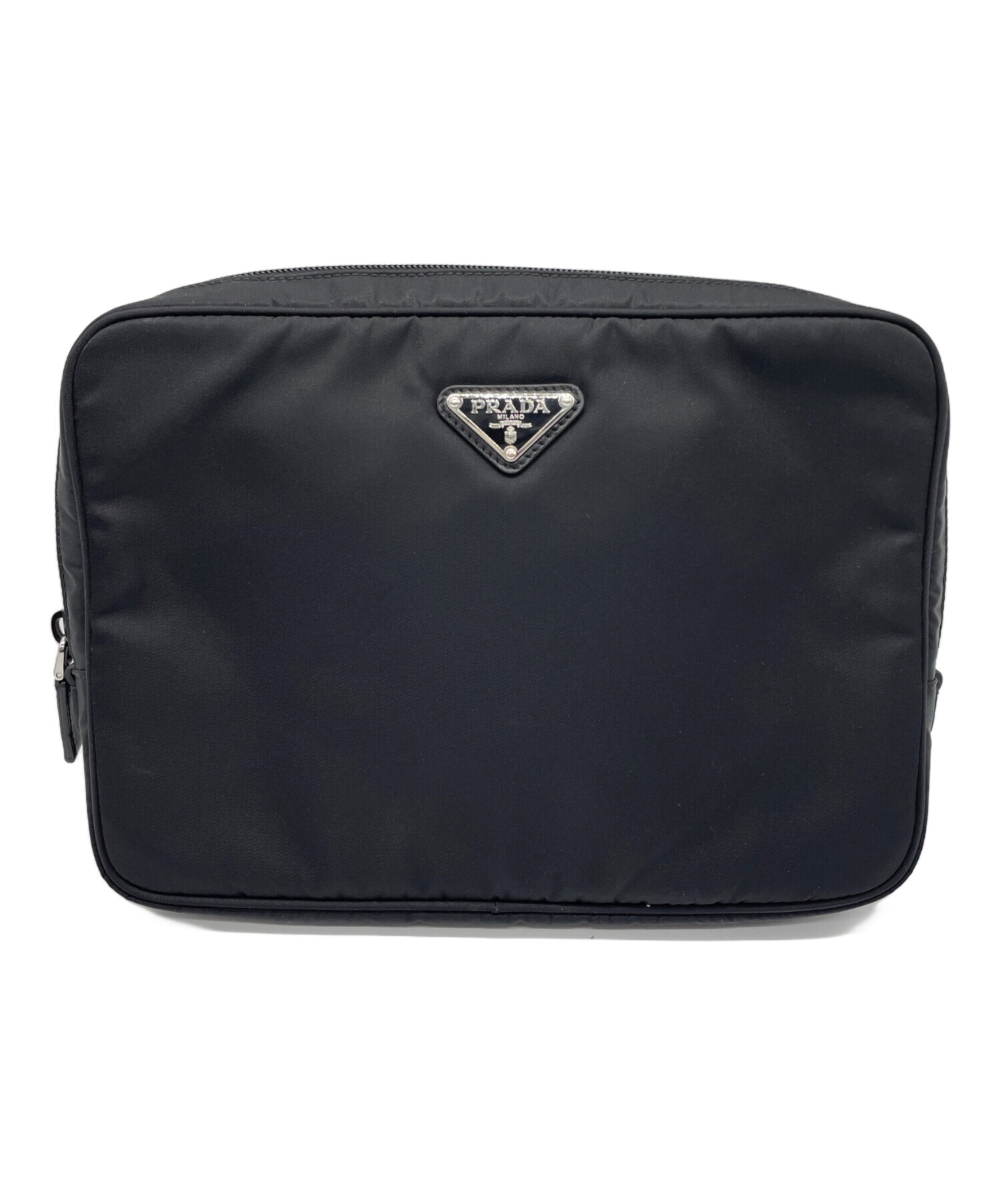 【保存袋付】PRADA ファー付きポーチ カーゴクラッチバッグ 黒 保存袋付】PRADA ファー付きポーチ カーゴクラッチバッグ 黒 - メルカリ