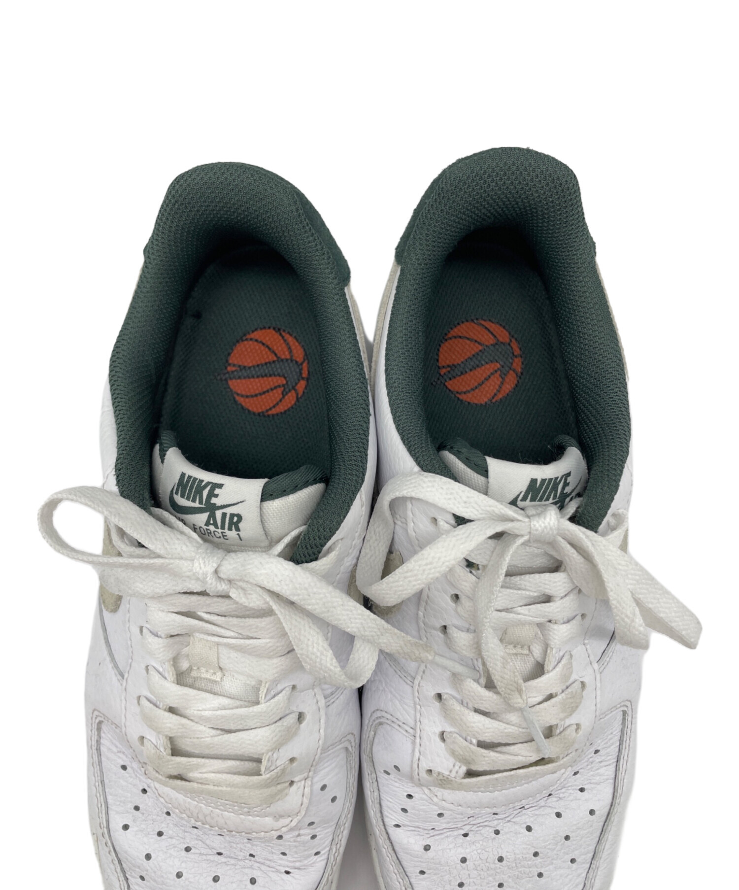 中古・古着通販】NIKE (ナイキ) スニーカー ホワイト×グリーン サイズ 