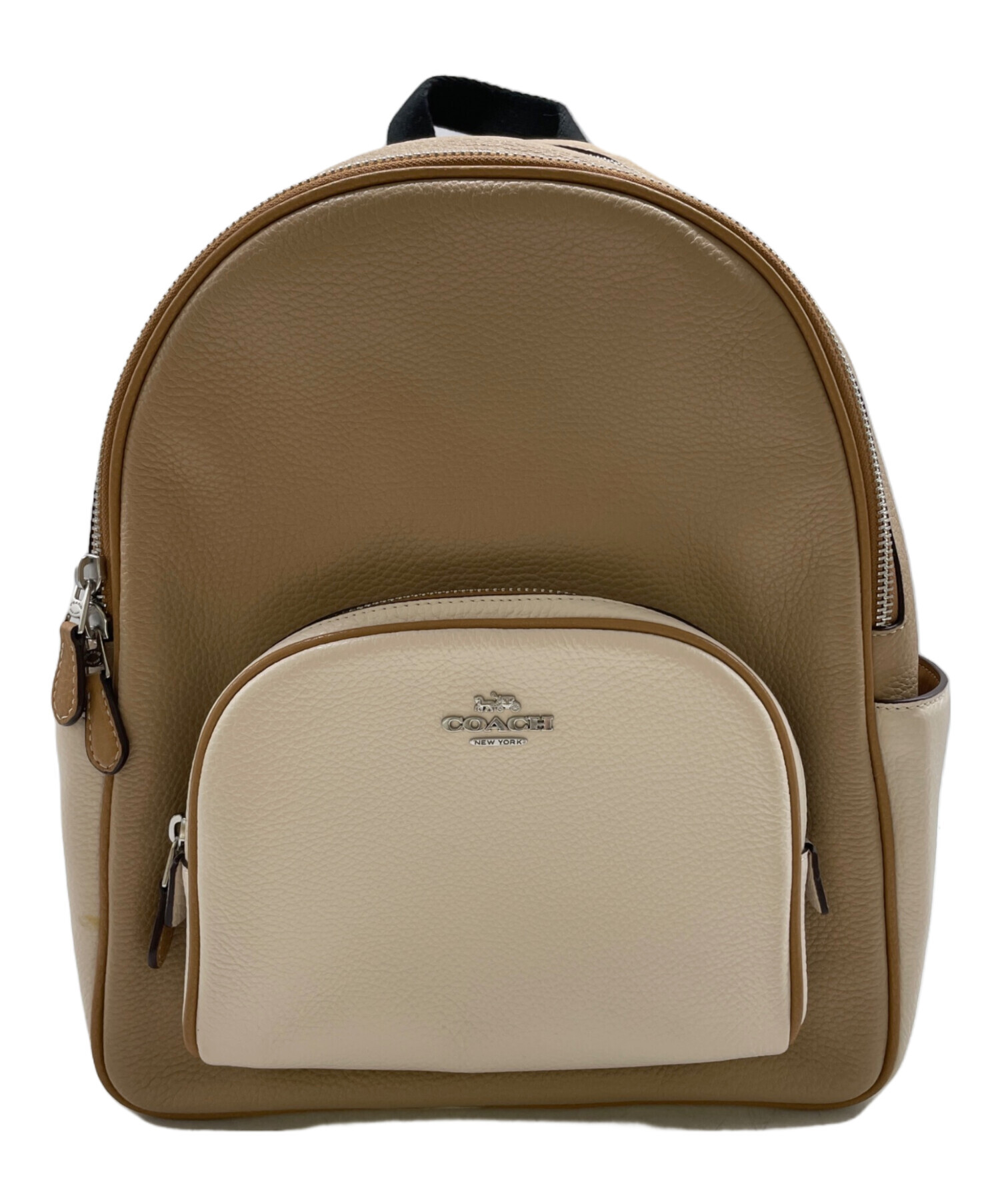 中古・古着通販】COACH (コーチ) リュック ベージュ×ホワイト