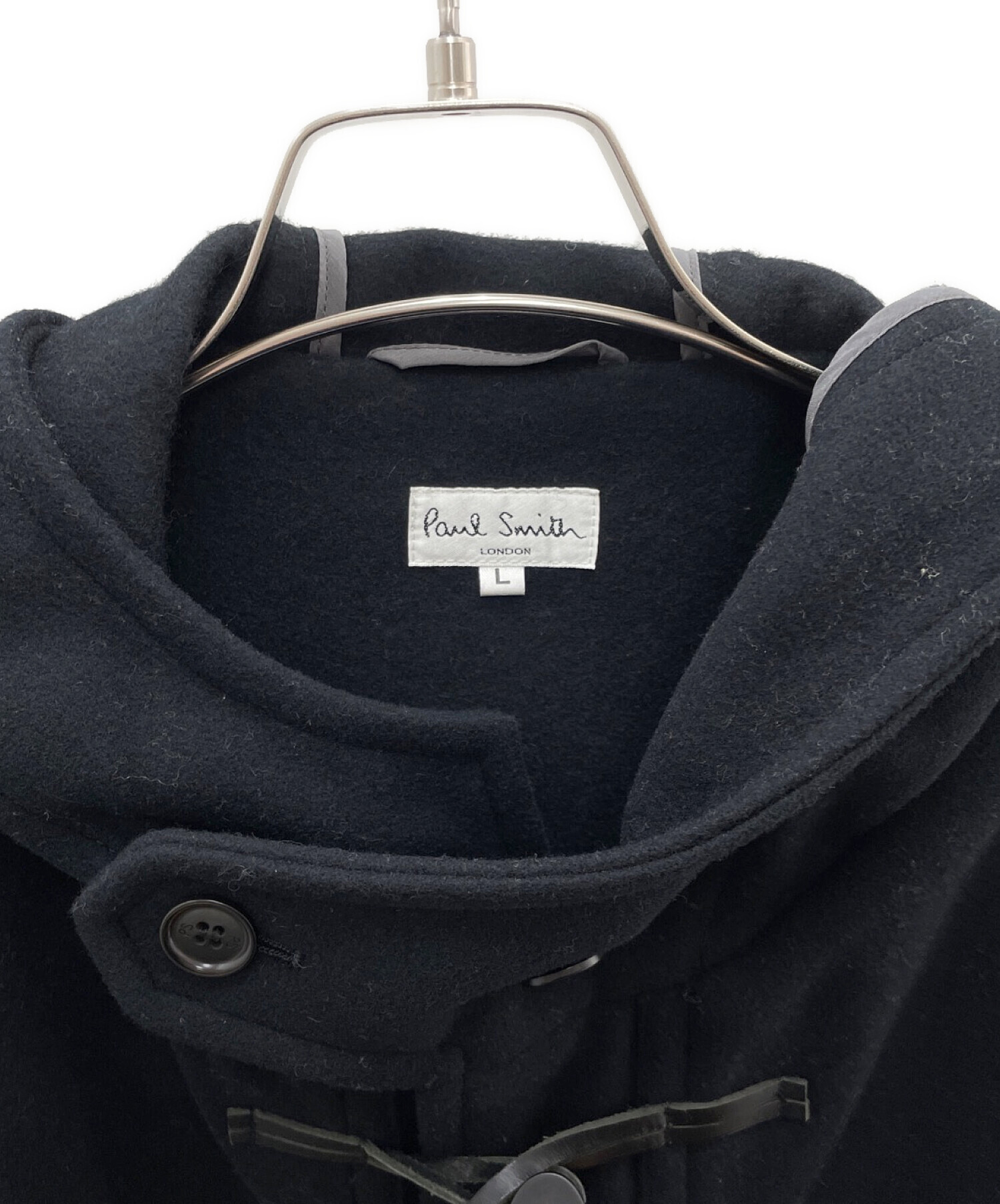 中古・古着通販】PAUL SMITH (ポールスミス) ダッフルコート ブラック 