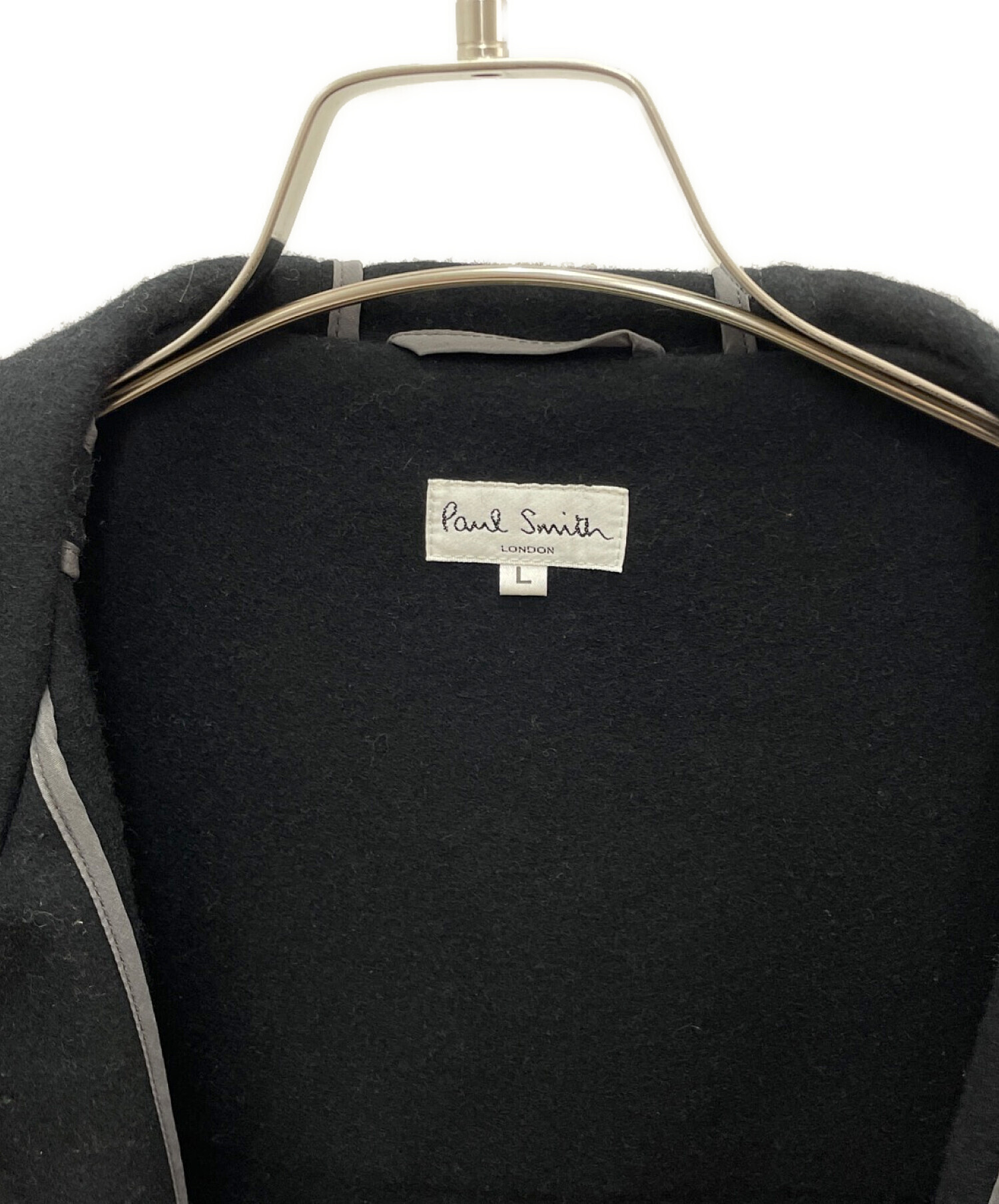 中古・古着通販】PAUL SMITH (ポールスミス) ダッフルコート ブラック 