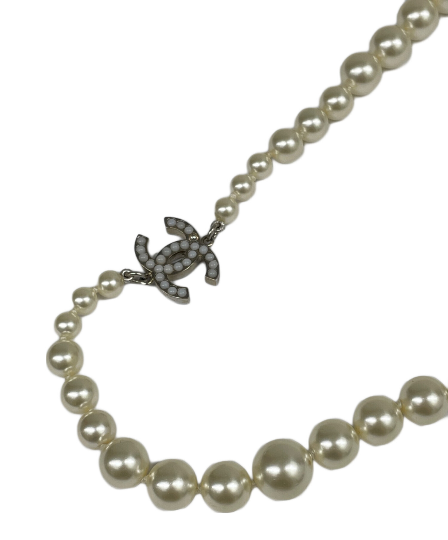 CHANEL パールロングネックレス♪ 中古・古着通販】CHANEL (シャネル) ココマーク パール ロング