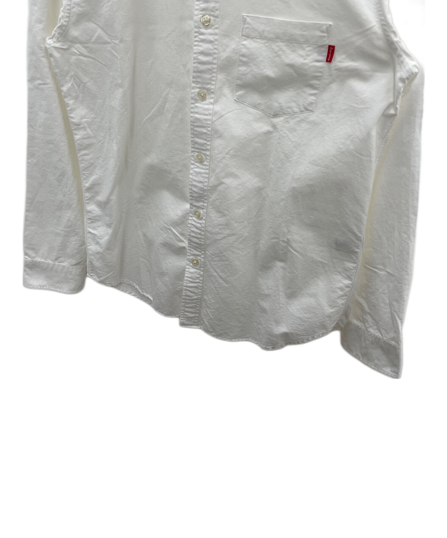 中古・古着通販】SUPREME (シュプリーム) 長袖シャツ ホワイト サイズ