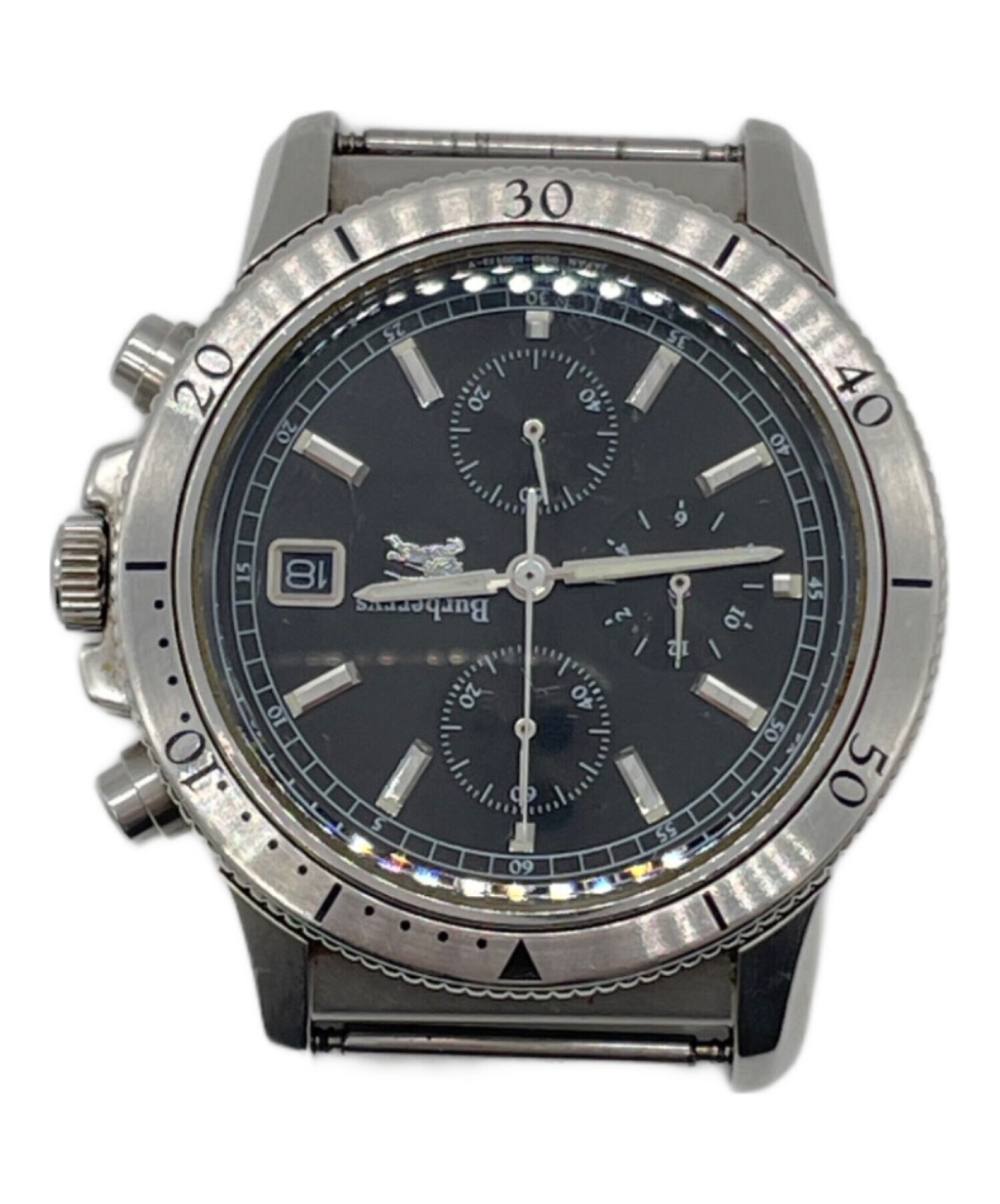 中古・古着通販】BURBERRY (バーバリー) 腕時計 ブラック｜ブランド