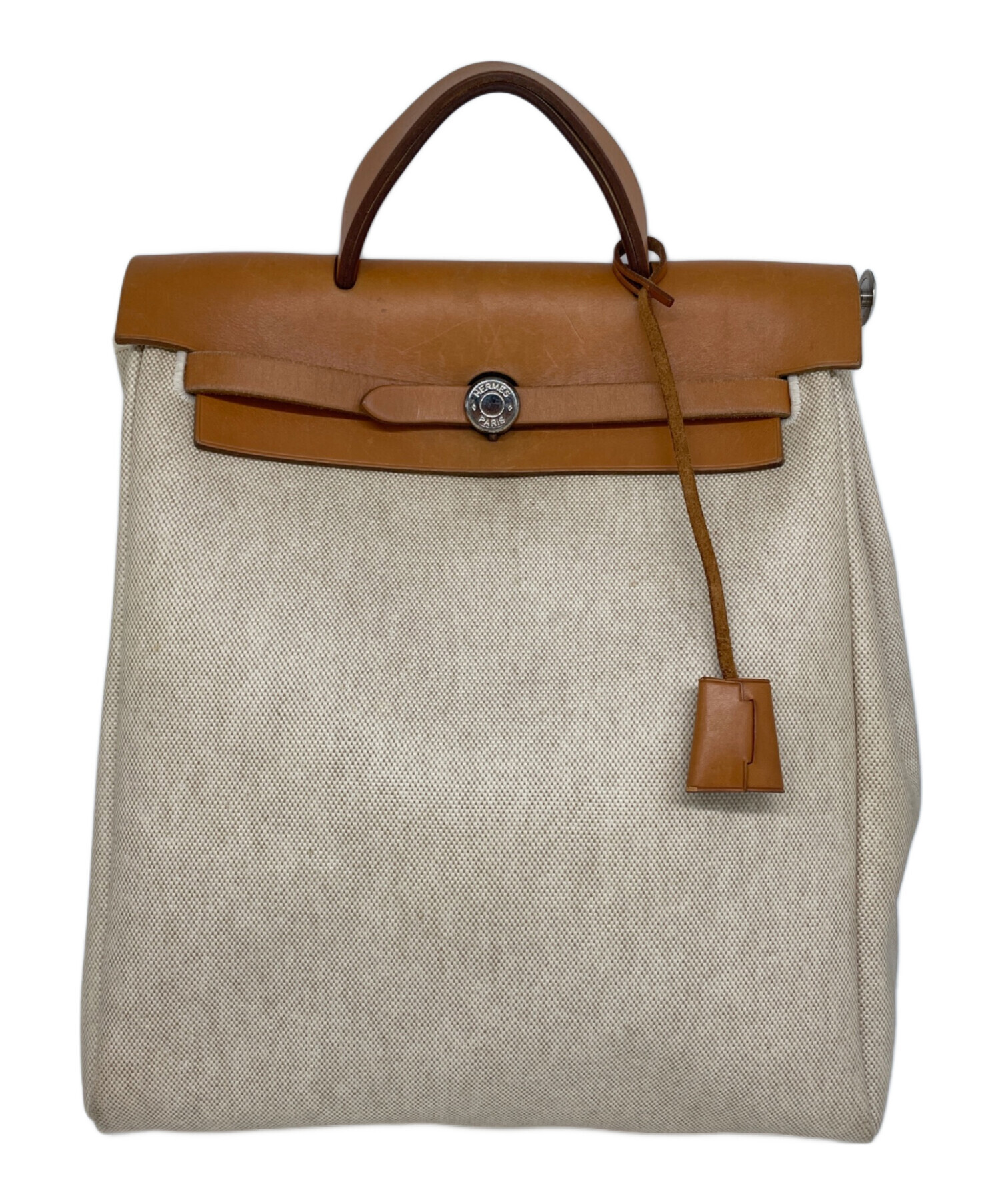 中古・古着通販】HERMES (エルメス) リュック ベージュ×ブラウン