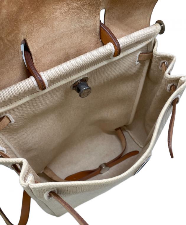 中古・古着通販】HERMES (エルメス) リュック ベージュ×ブラウン