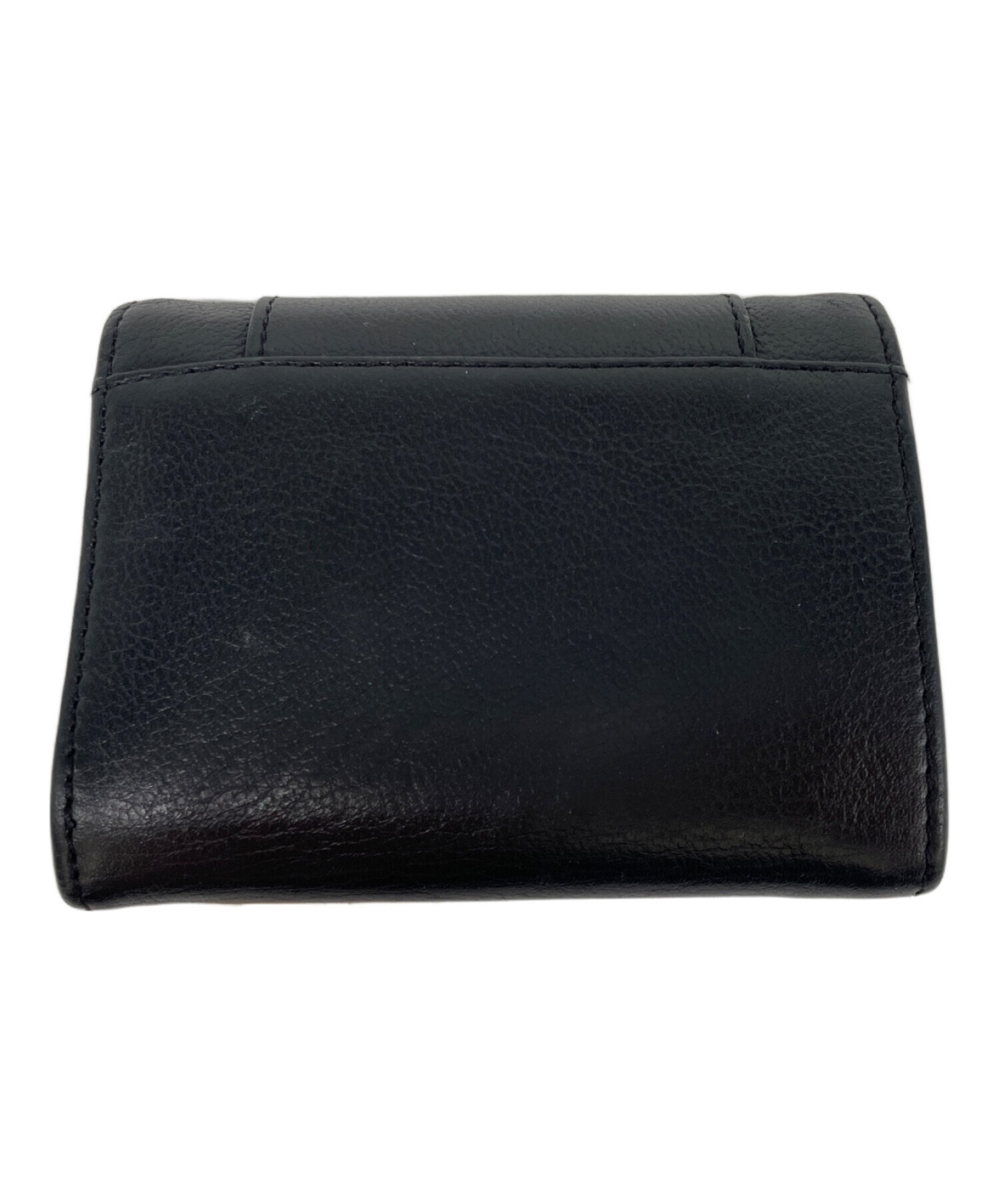 中古・古着通販】SEE BY CHLOE (シーバイクロエ) 3つ折り財布 ブラック