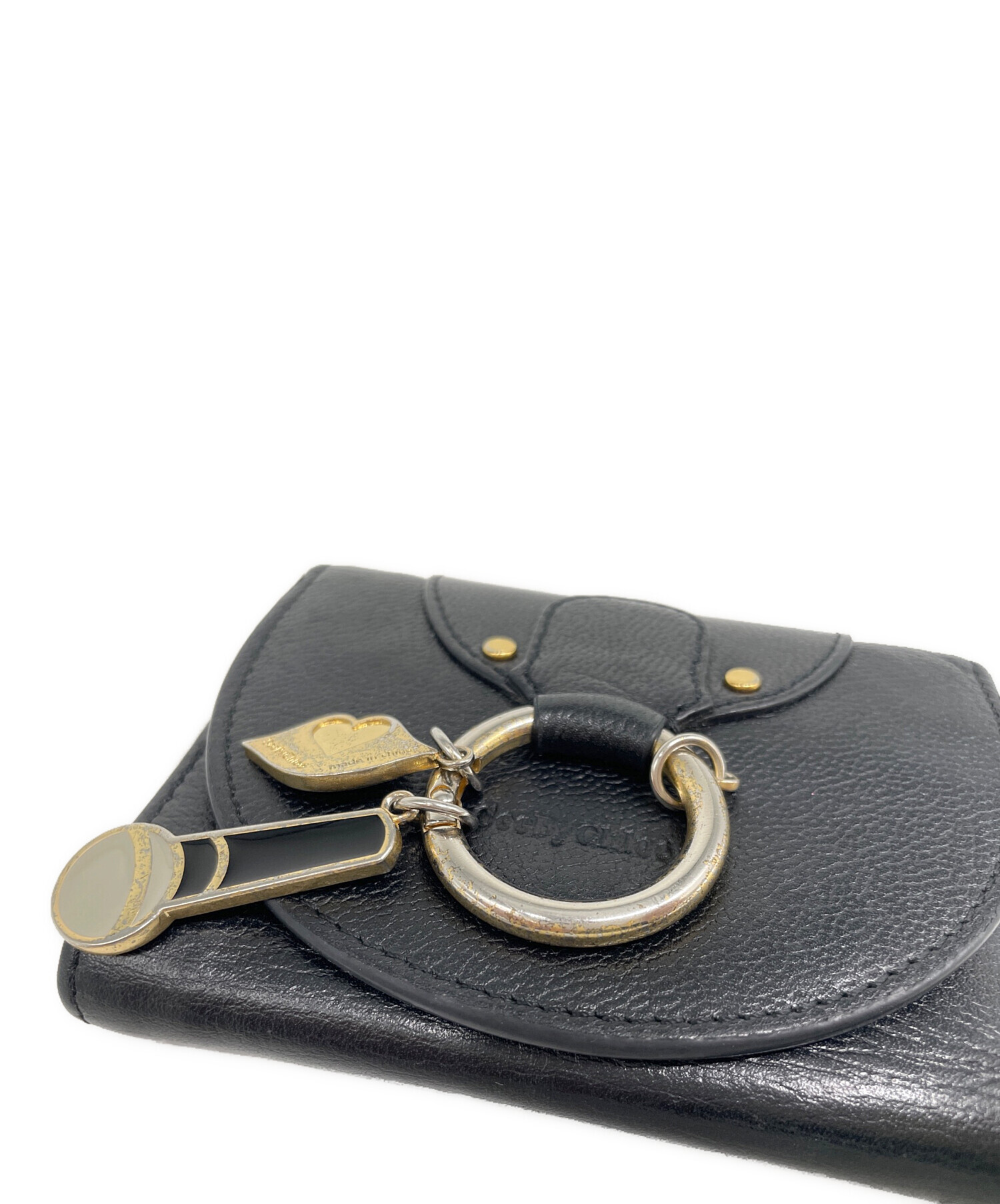 中古・古着通販】SEE BY CHLOE (シーバイクロエ) 3つ折り財布 ブラック