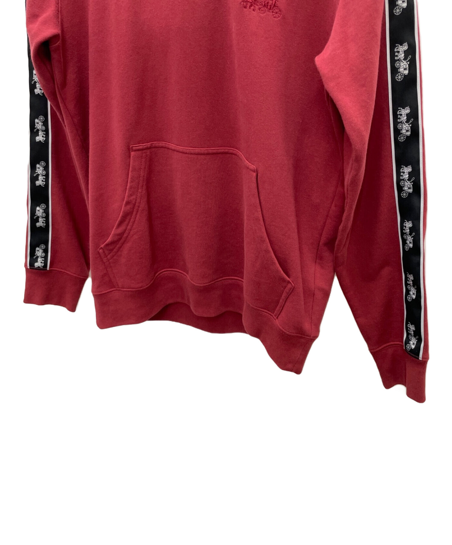 中古・古着通販】COACH (コーチ) パーカー レッド サイズ:XS｜ブランド