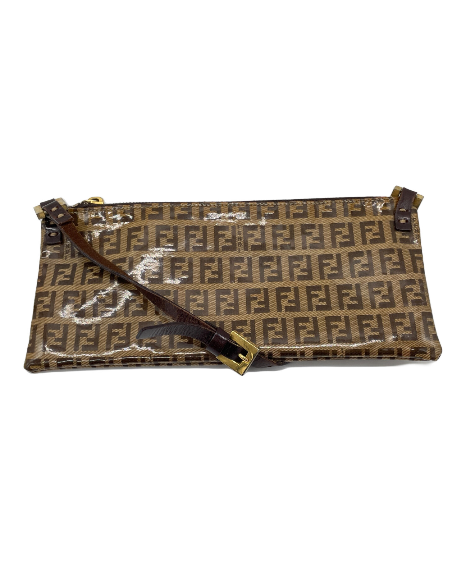 中古・古着通販】FENDI (フェンディ) ショルダーポーチ ベージュ