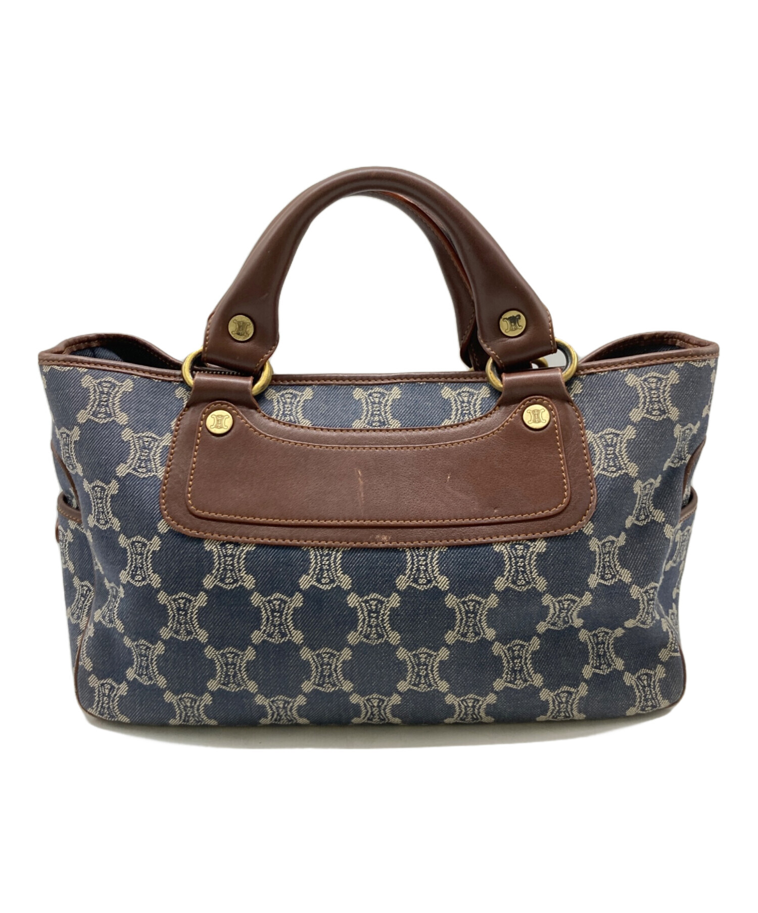中古・古着通販】CELINE (セリーヌ) デニムブギーバッグ ネイビー