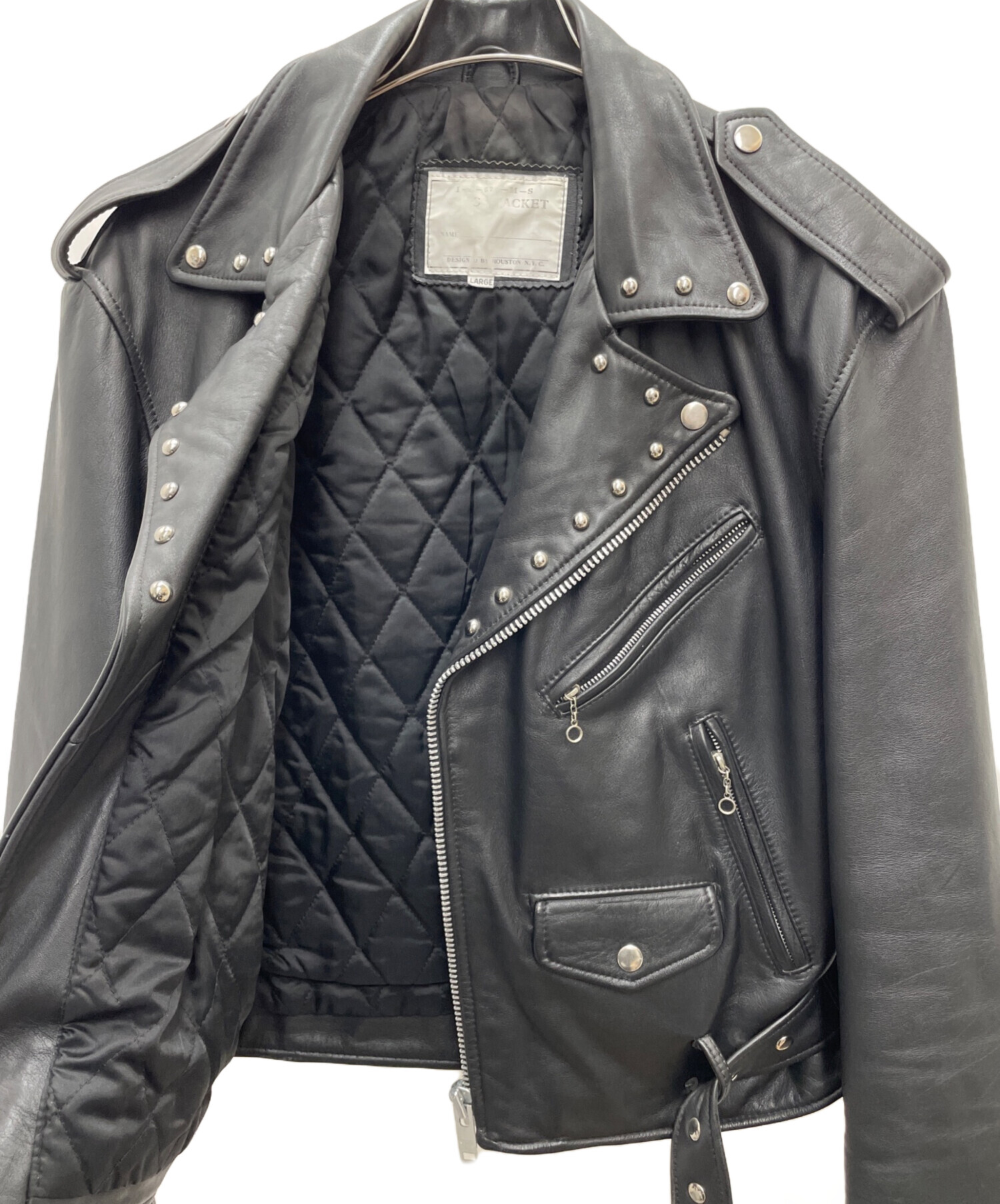 中古・古着通販】HOUSTON (ヒューストン) ダブルライダースジャケット