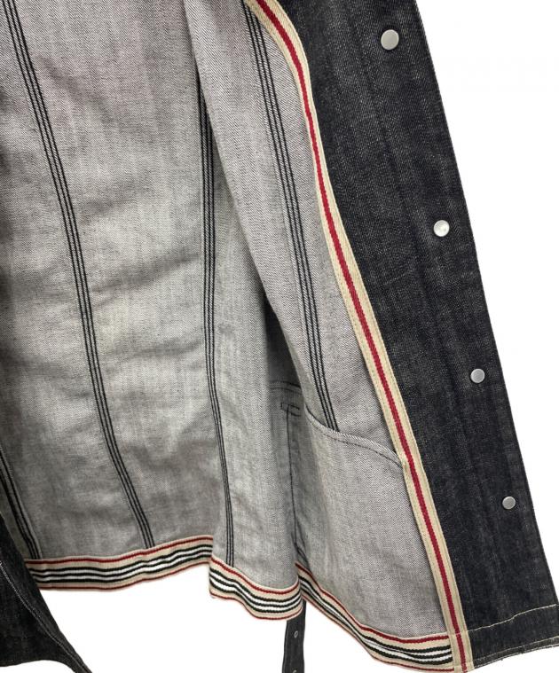 バーバリーロンドン デニムジャケット 17号 ベージュ 大きいサイズ ベルト付き 中古・古着通販】BURBERRY LONDON (バーバリーロンドン) ベルト付