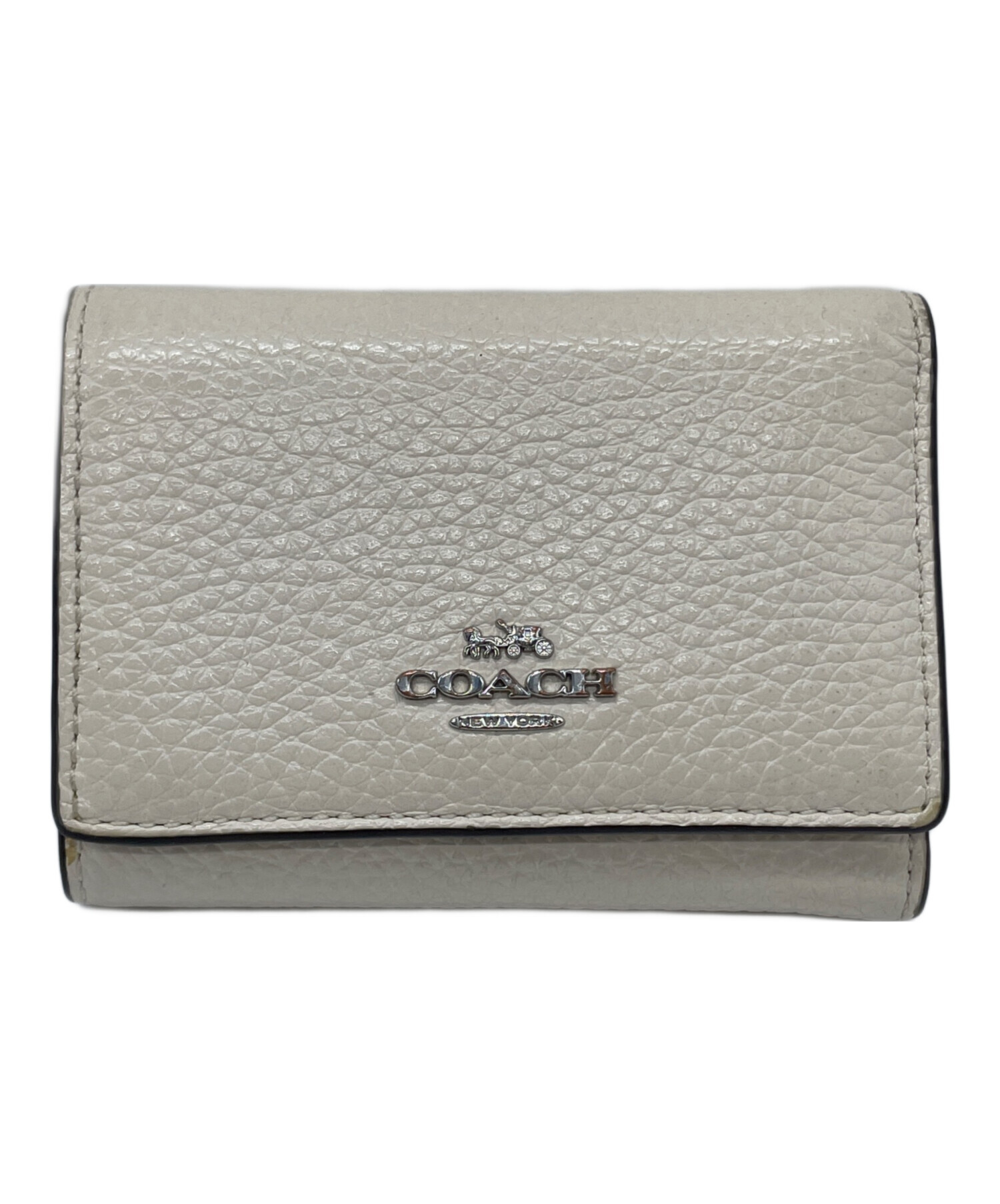 COACH コーチ　折り財布　チョーク　ホワイト　白色　三つ折り財布 COACH コーチ 折り財布 チョーク ホワイト 白色 三つ折り財布 公式通販