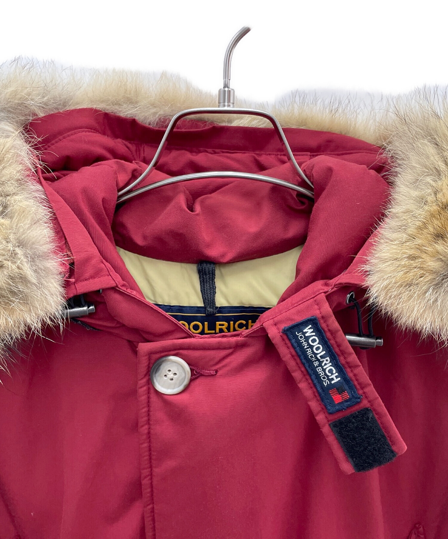 中古・古着通販】WOOLRICH (ウールリッチ) ダウンジャケット レッド 