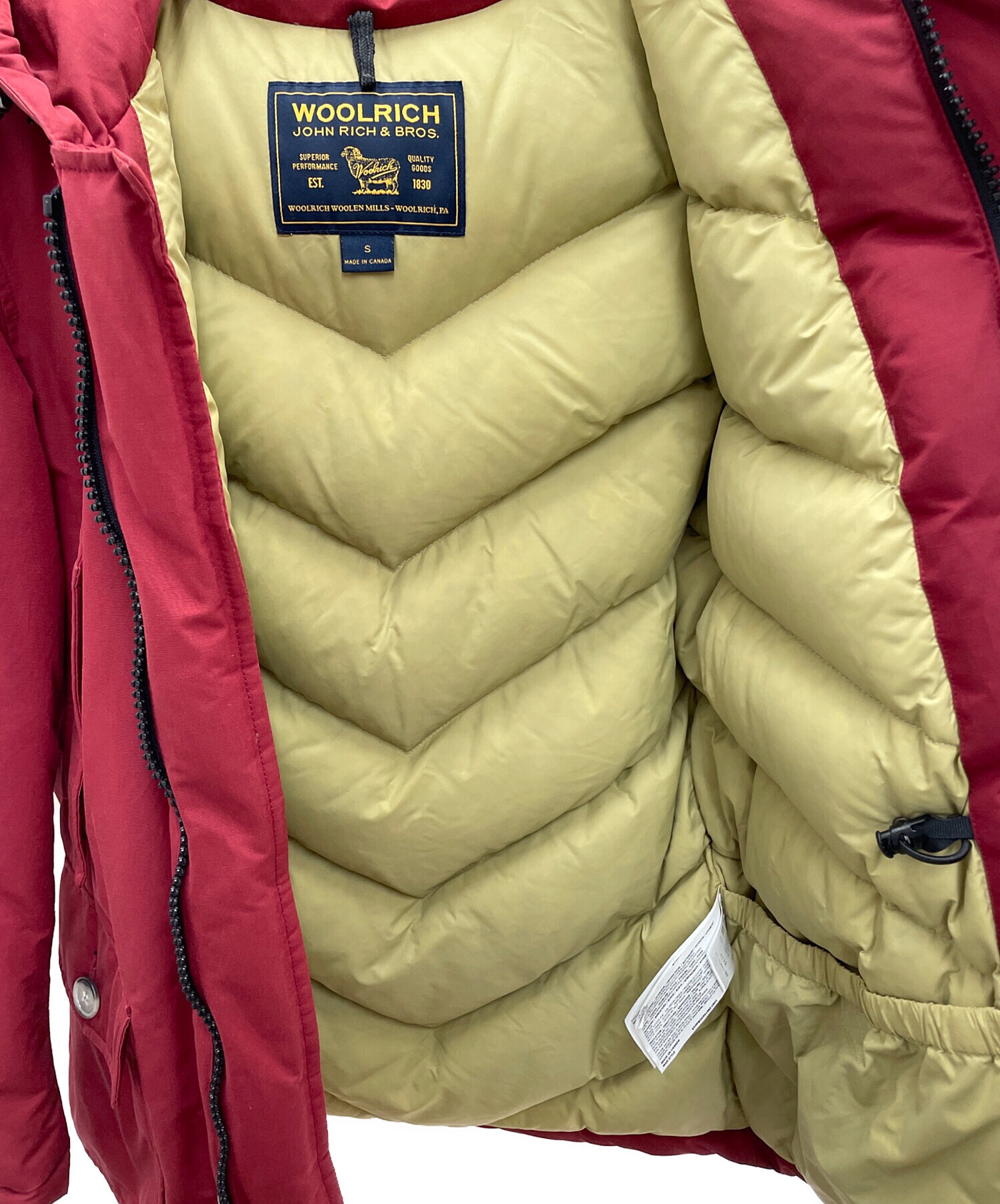 中古・古着通販】WOOLRICH (ウールリッチ) ダウンジャケット レッド 