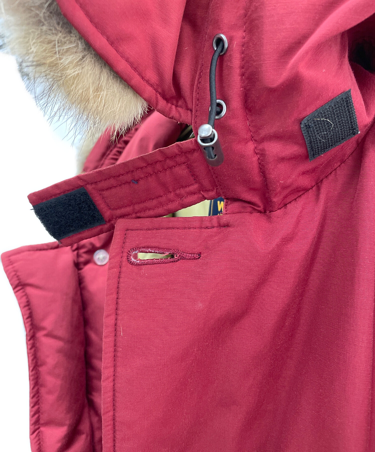 中古・古着通販】WOOLRICH (ウールリッチ) ダウンジャケット レッド 