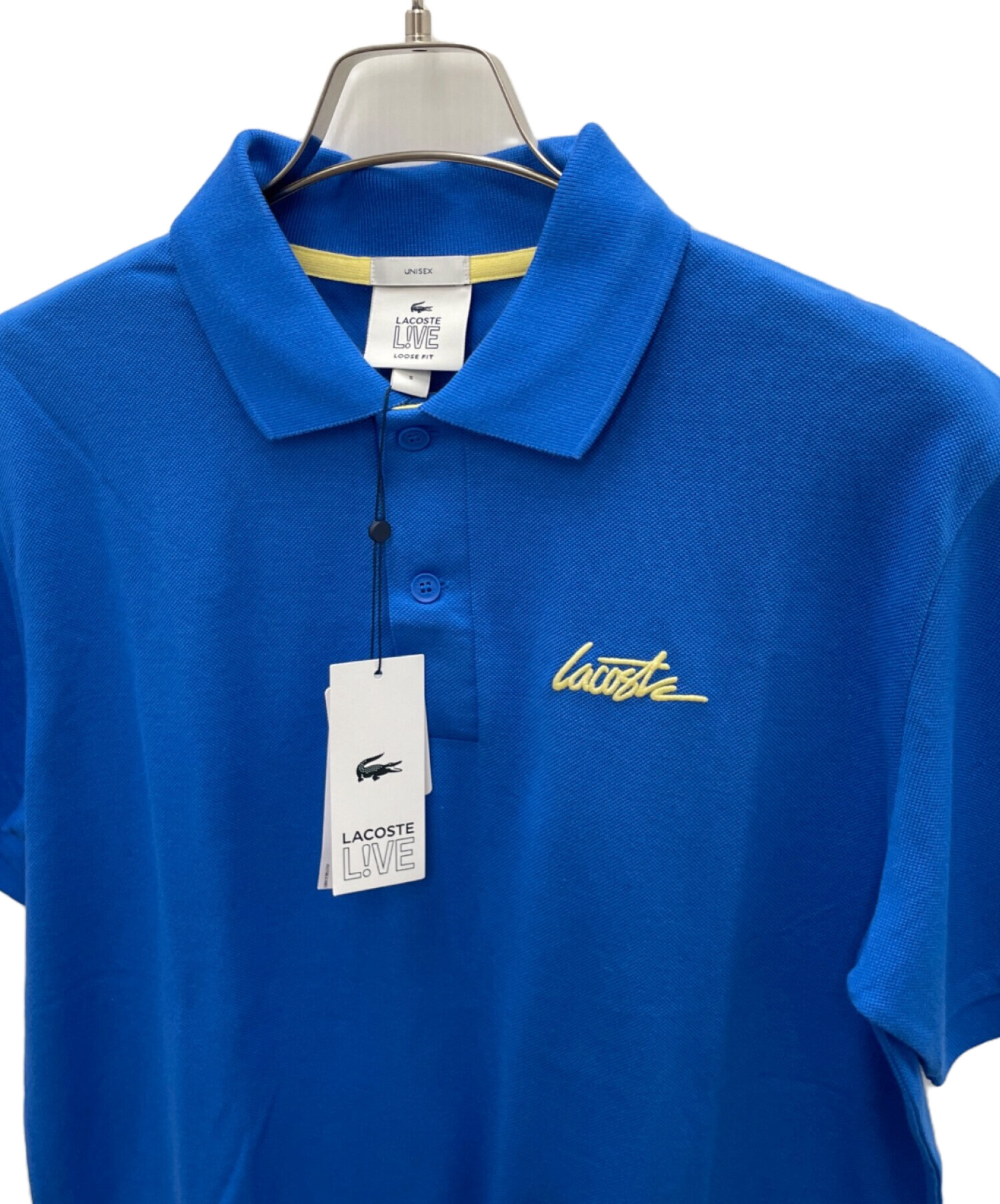 中古・古着通販】LACOSTE (ラコステ) ポロシャツ ブルー サイズ:S 未