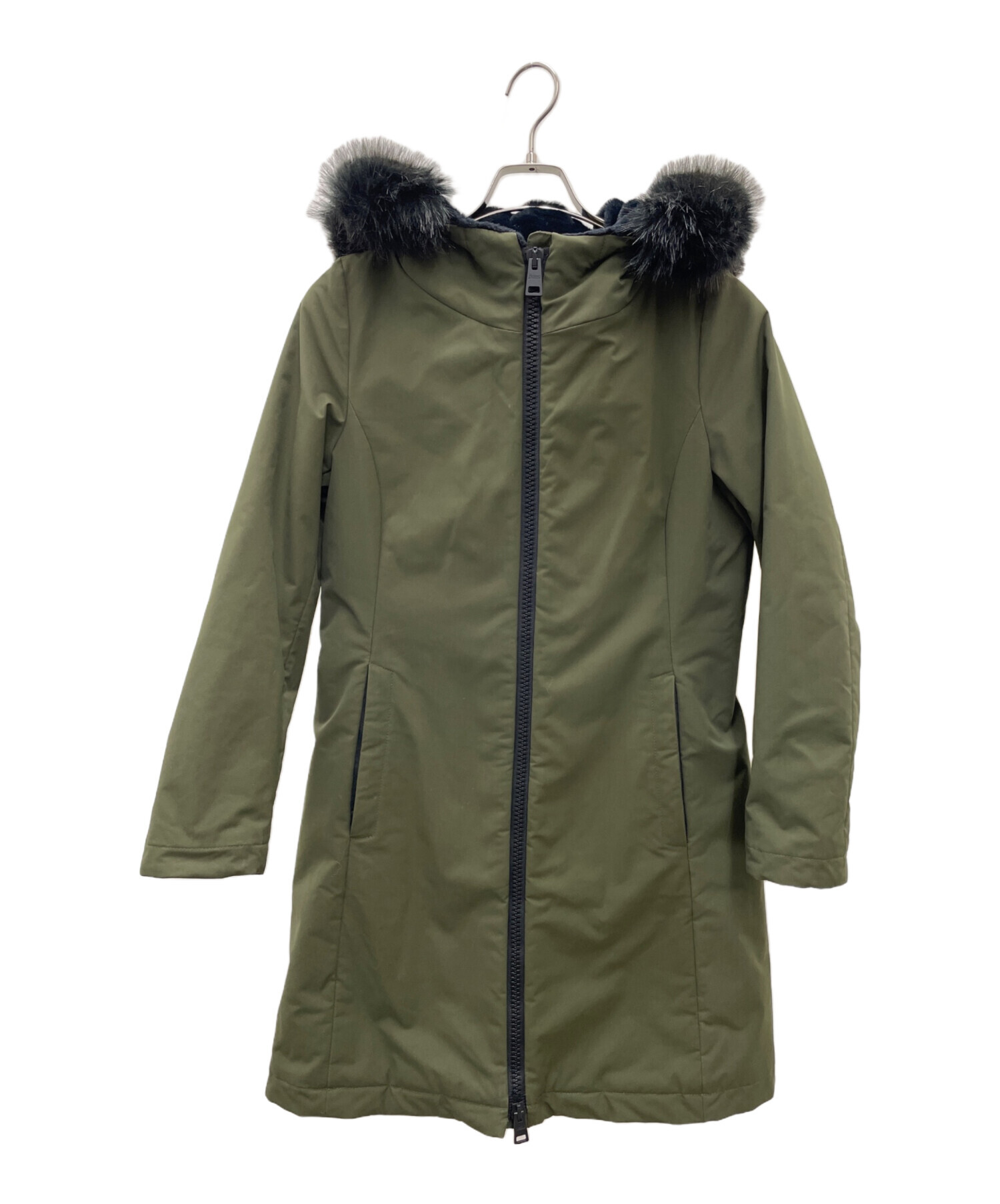 ヘルノ HERNO モッズコート コート ブルゾン パーカー カーキ 42 中古・古着通販】HERNO (ヘルノ) フーデッドコート カーキ サイズ:42