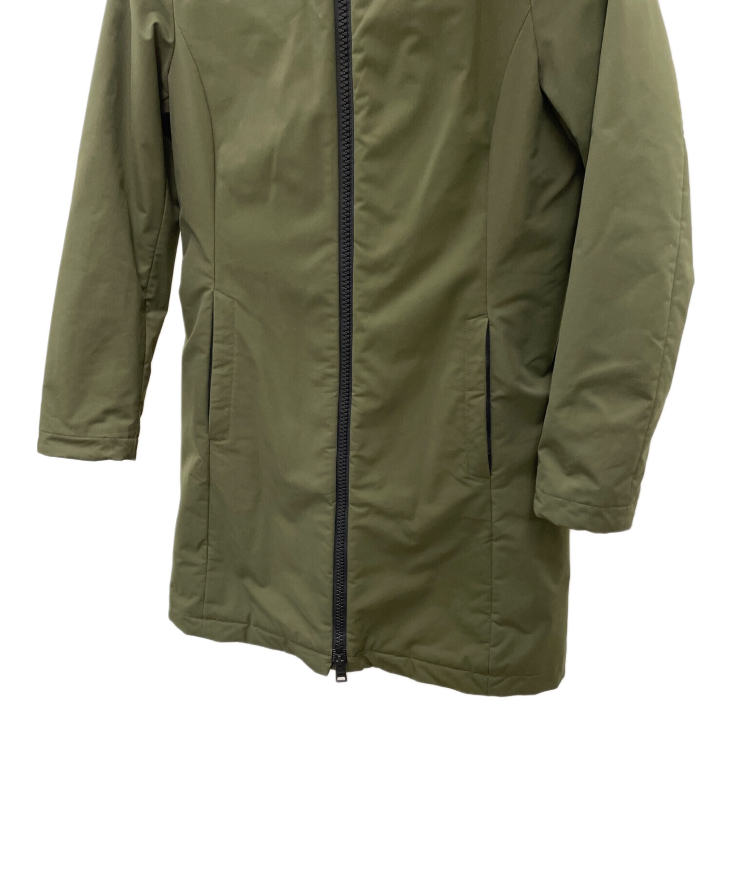 ヘルノ HERNO モッズコート コート ブルゾン パーカー カーキ 42 中古・古着通販】HERNO (ヘルノ) フーデッドコート カーキ サイズ:42