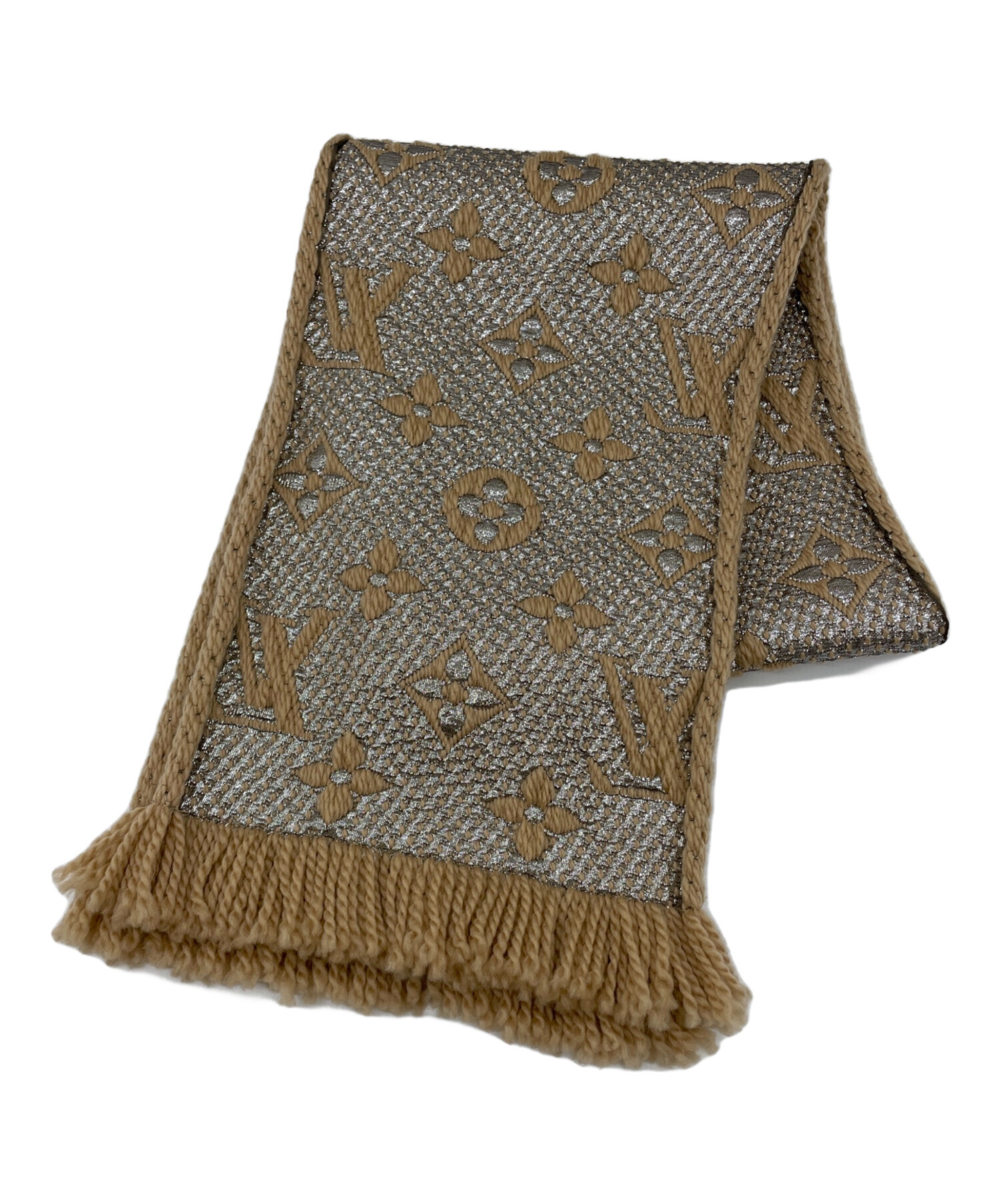 LOUIS VUITTON マフラー ベージュ/ブラウン美品クリーニング済 LOUIS VUITTON マフラー ベージュ/ブラウン美品クリーニング済 LOUIS