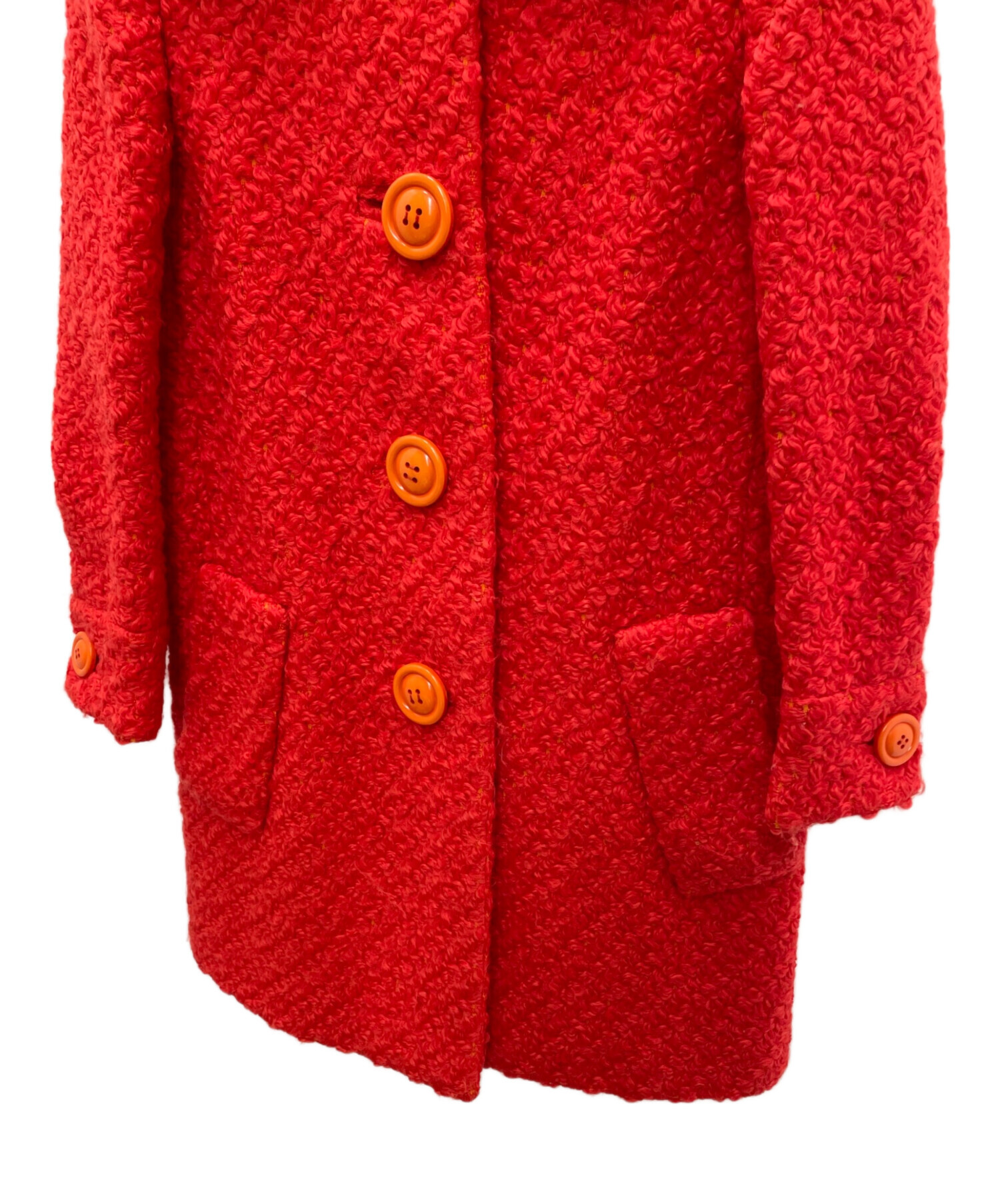 miumiu ヴィンテージ　ウールコート 中古・古着通販】MIU MIU (ミュウミュウ) ウールコート レッド サイズ