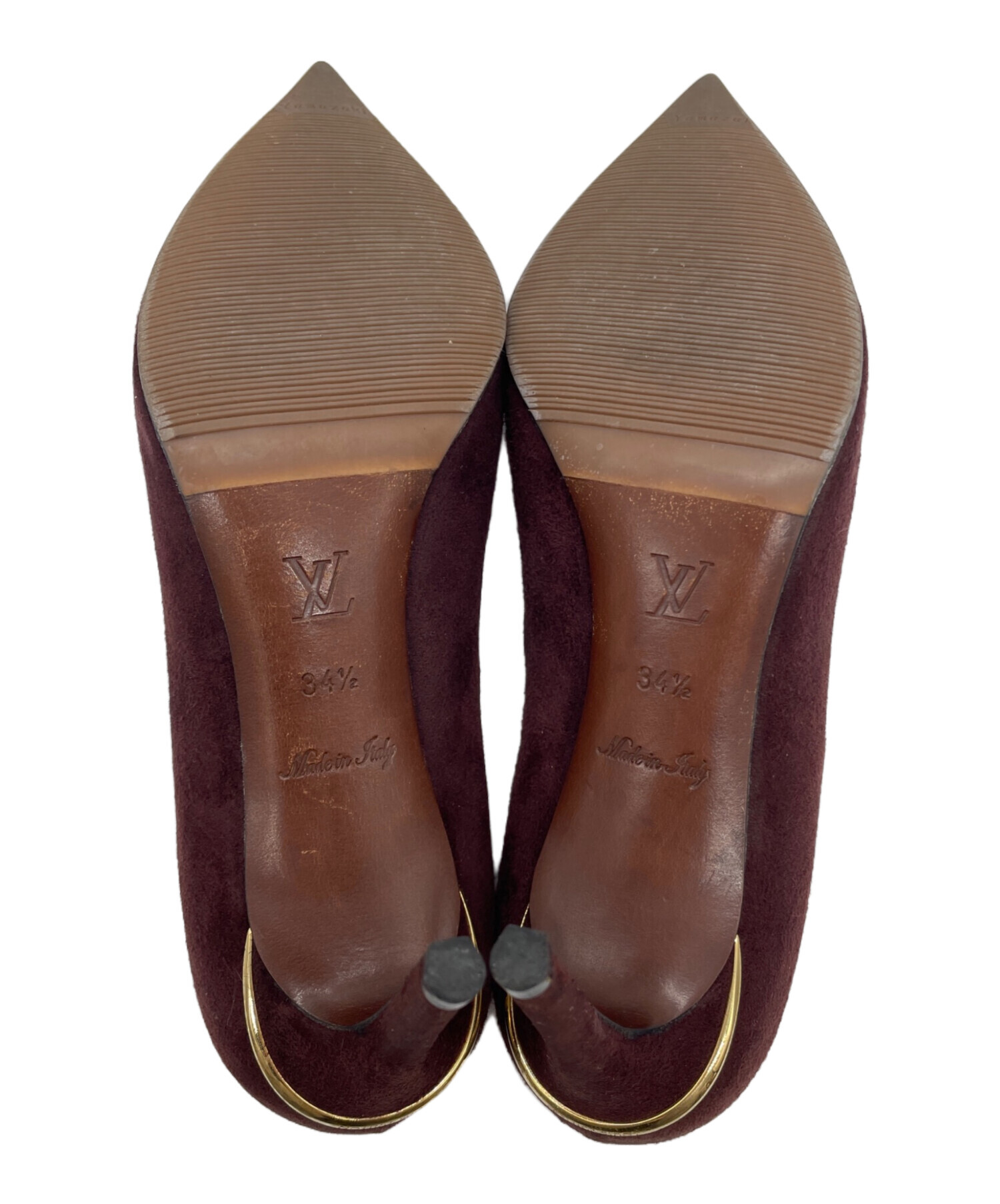 中古・古着通販】LOUIS VUITTON (ルイ ヴィトン) スウェードパンプス