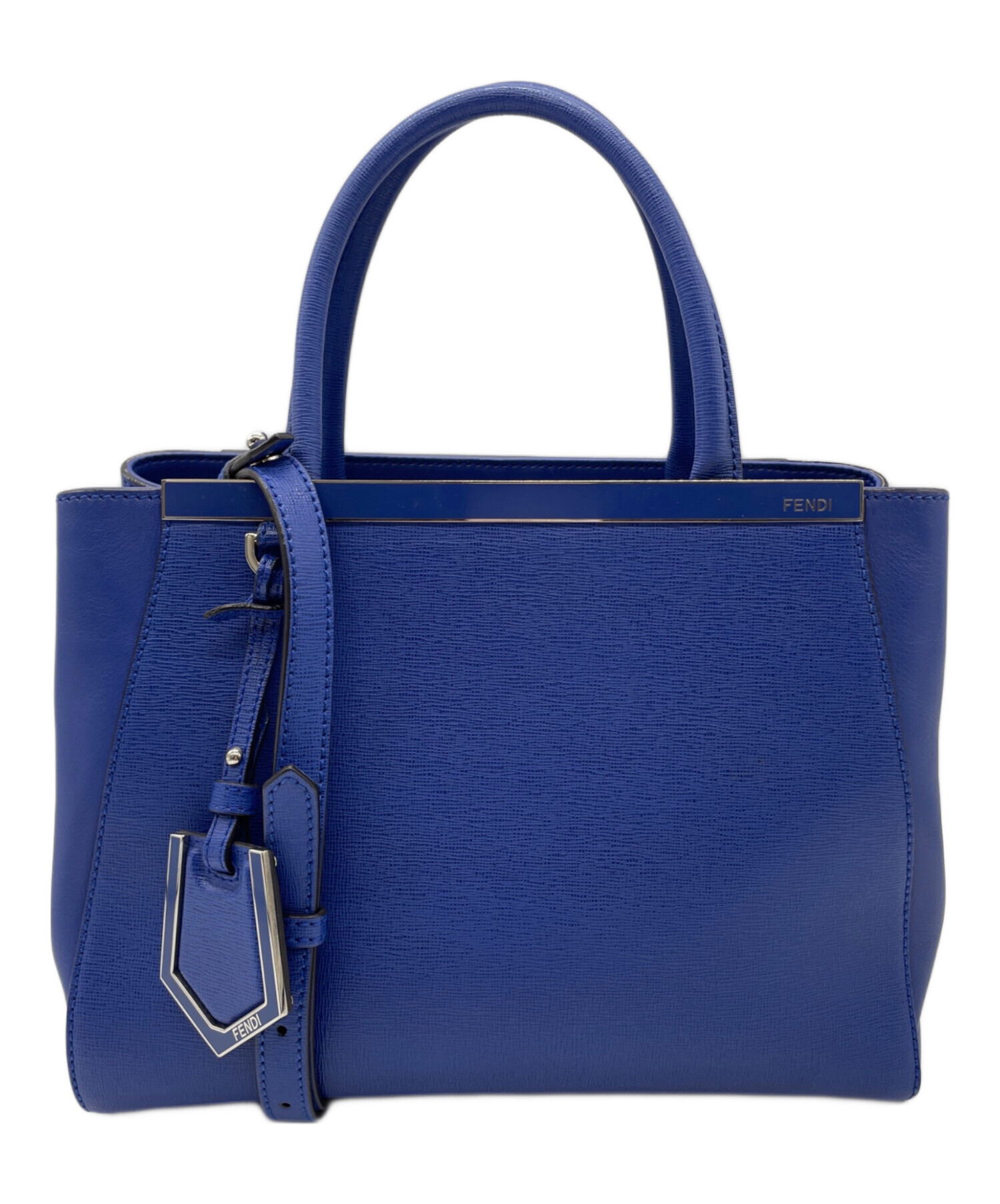 FENDI ビジネスバッグ 青 中古・古着通販】FENDI (フェンディ) 2WAYバッグ ブルー｜ブランド