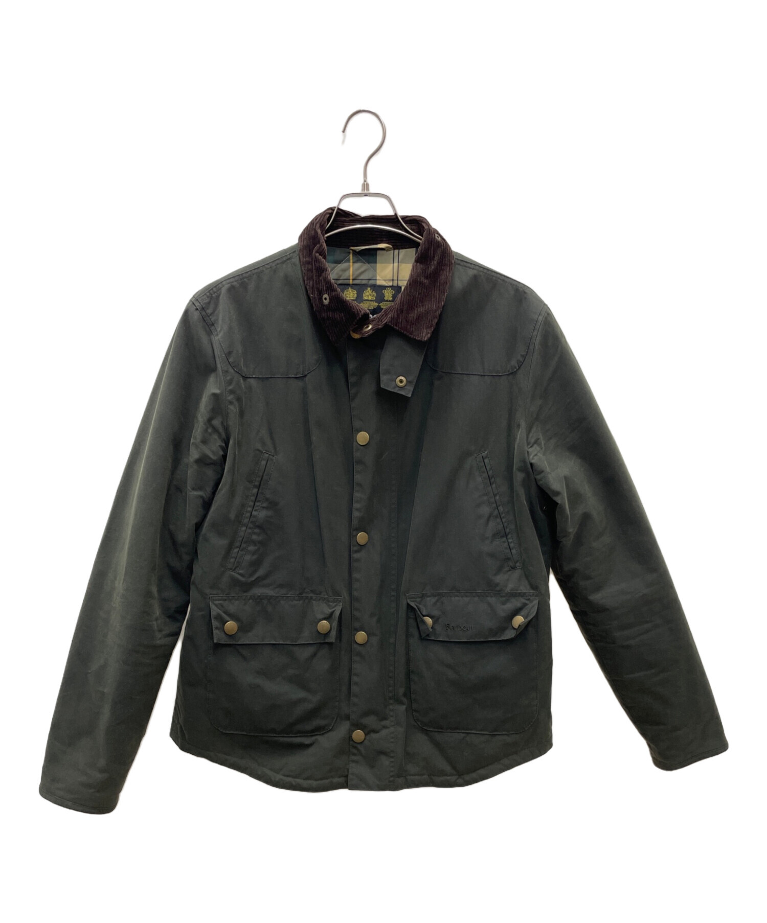 テ*ス様 Babourバブアー　REELIN　WAXJACKETダークグリーンジ 中古・古着通販】Barbour (バブアー) リーリンワックスジャケット