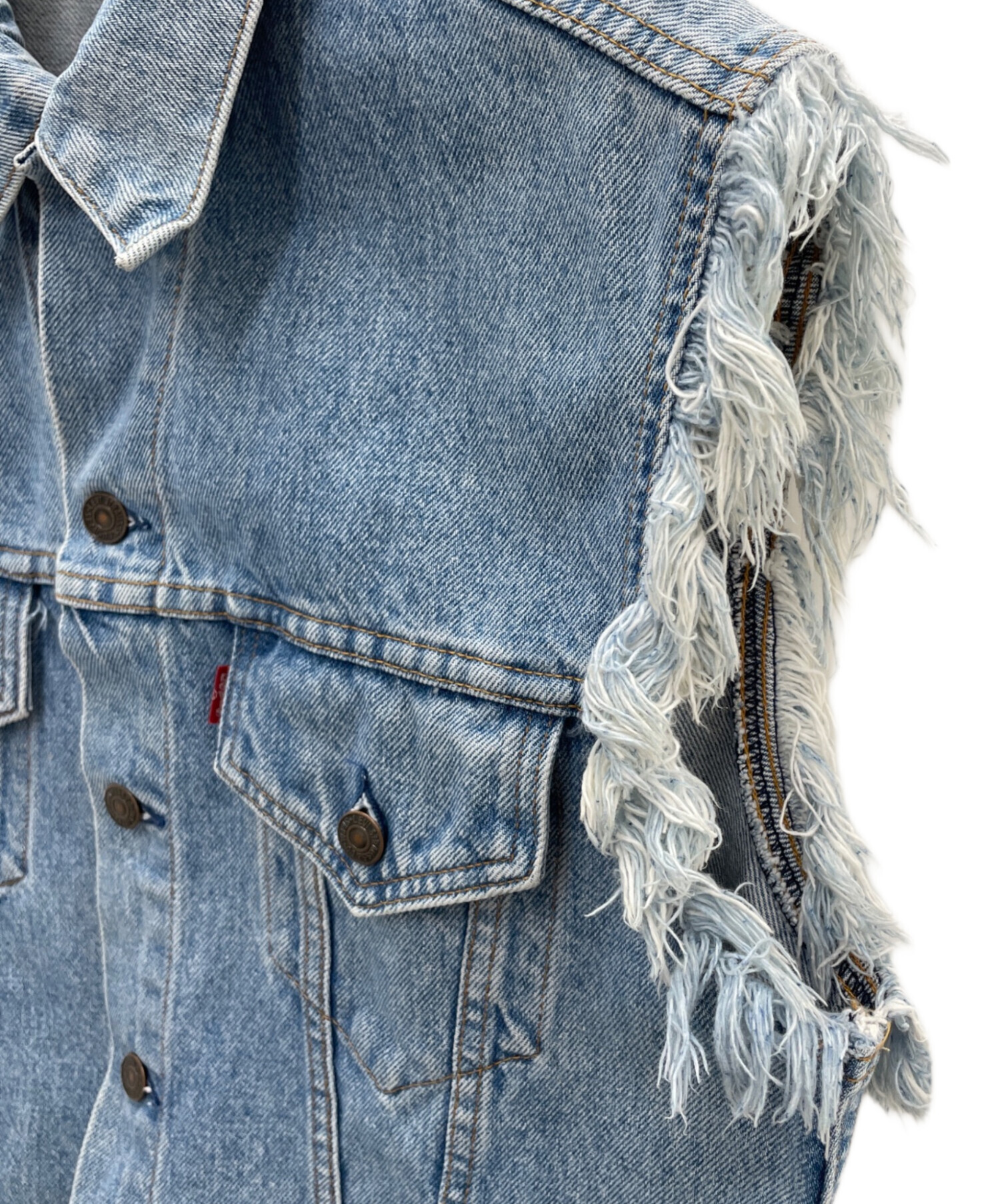 中古・古着通販】LEVI'S (リーバイス) カットオフデニムベスト