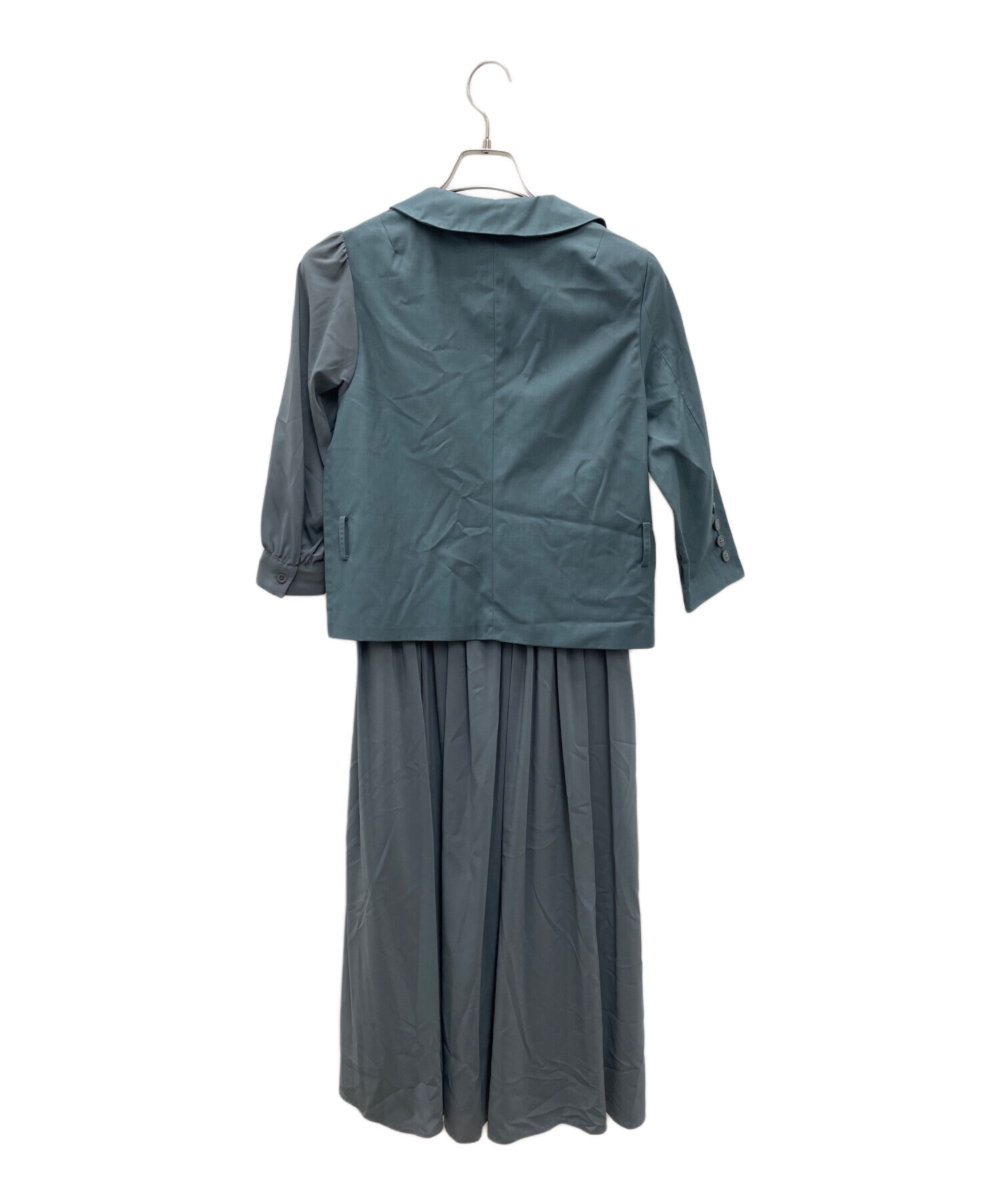 中古・古着通販】Ameri (アメリ) 半袖ワンピース グリーン サイズ:S 