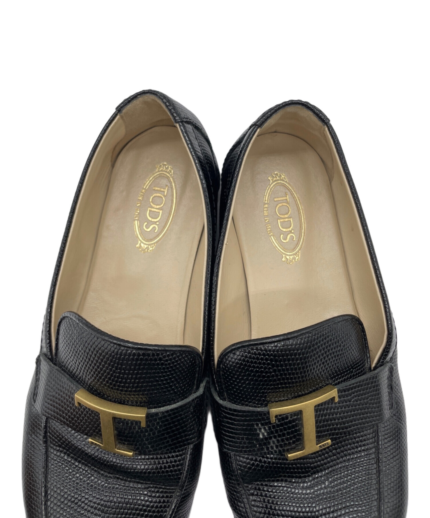 中古・古着通販】TOD'S (トッズ) ローファー ブラック サイズ:34.5