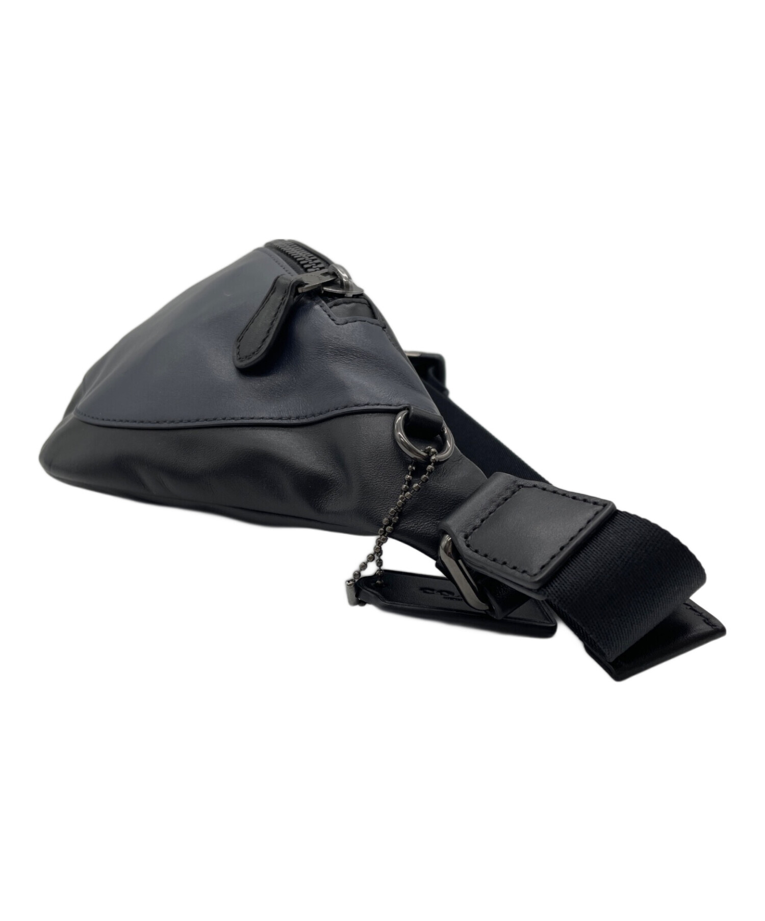 COACH ブラック ボディバッグ 中古品 中古・古着通販】COACH (コーチ) ボディーバッグ ネイビー×ブラック