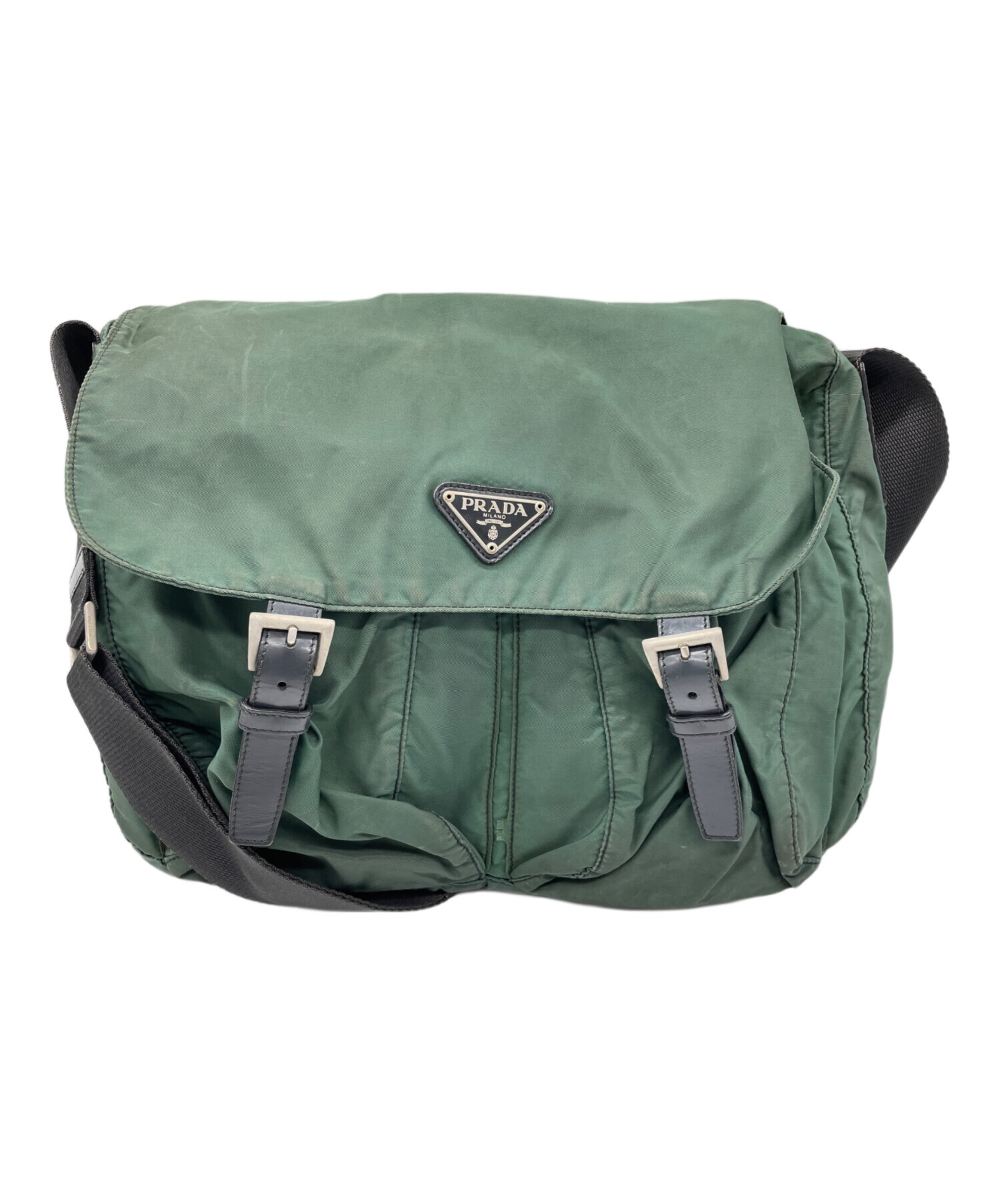 中古・古着通販】PRADA (プラダ) ショルダーバッグ グリーン｜ブランド