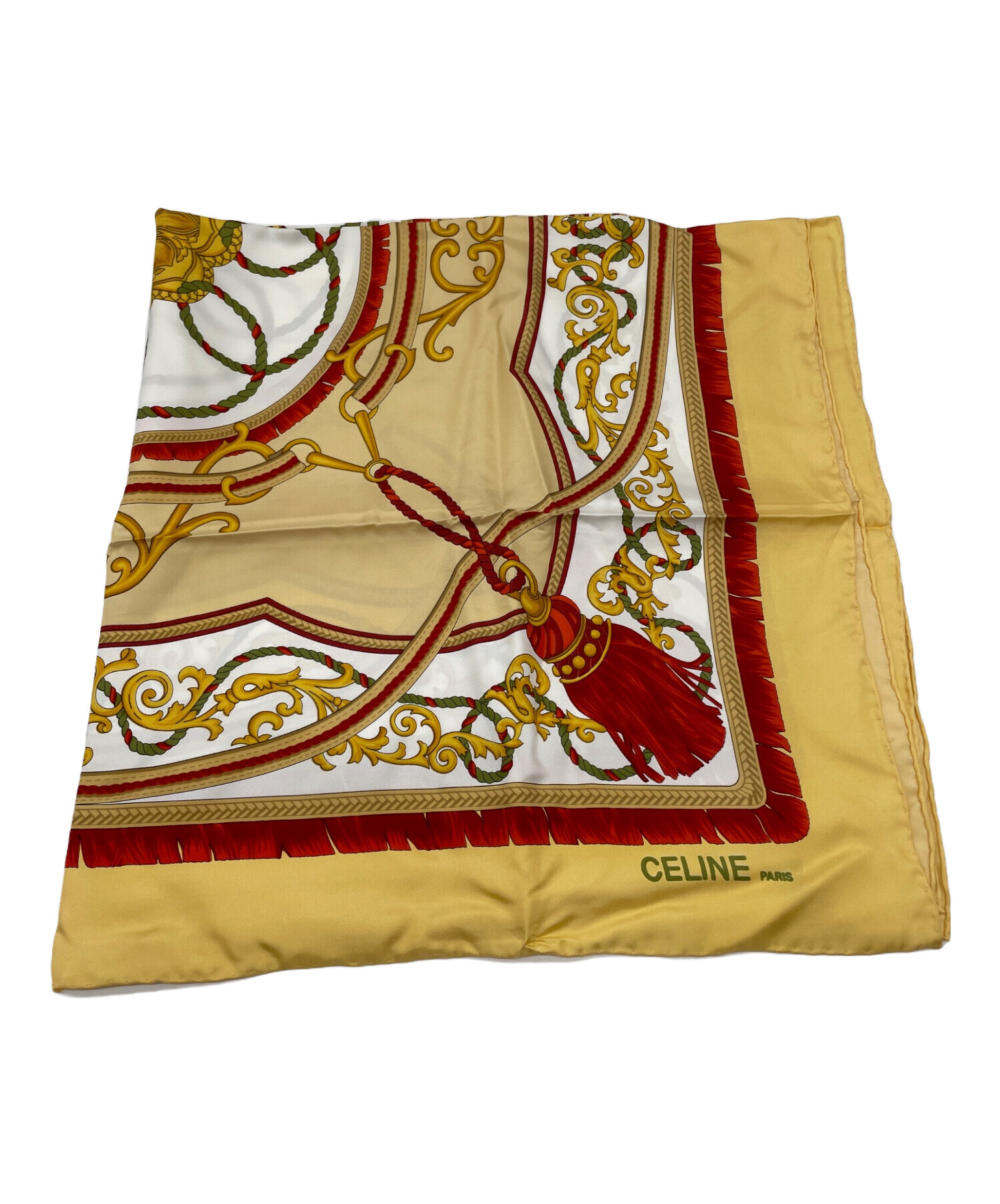 中古・古着通販】CELINE (セリーヌ) スカーフ イエロー｜ブランド