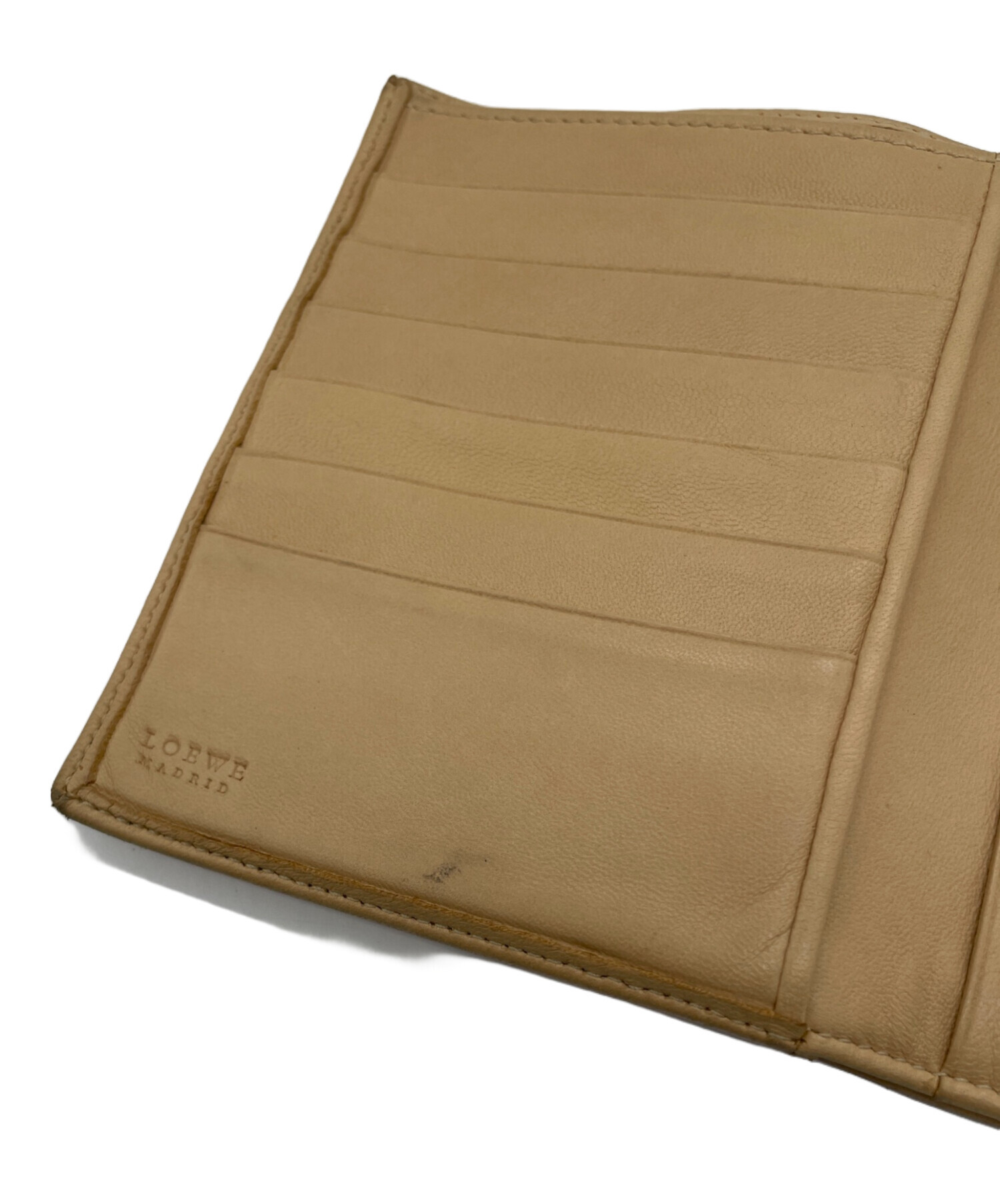 中古・古着通販】LOEWE (ロエベ) アナグラム型カーフレザー2つ折り財布