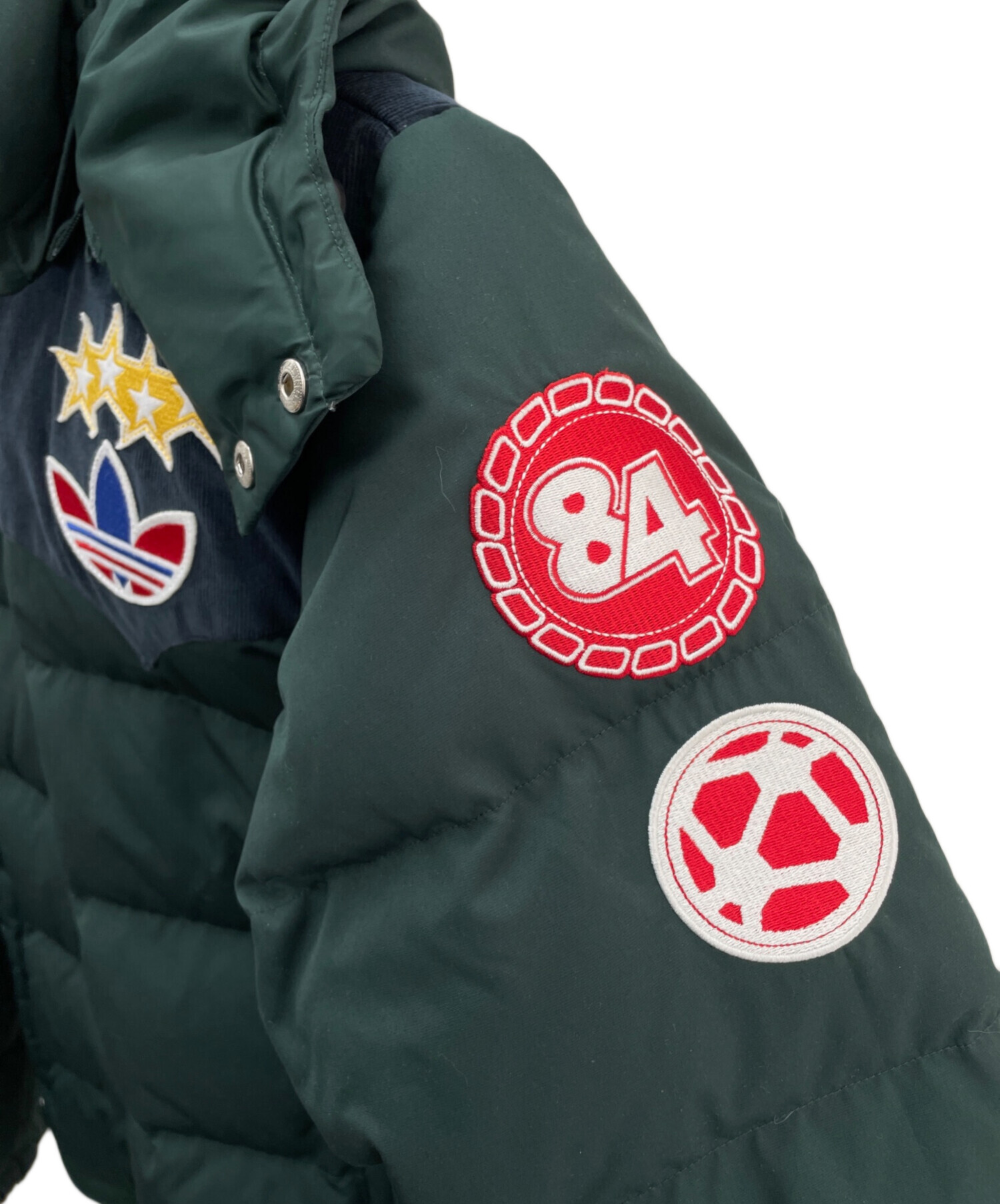 未使用◇adidas◇アディダス◇半袖ダウンジャケット◇グリーン◇S 中古・古着通販】adidas (アディダス) ダウンジャケット グリーン