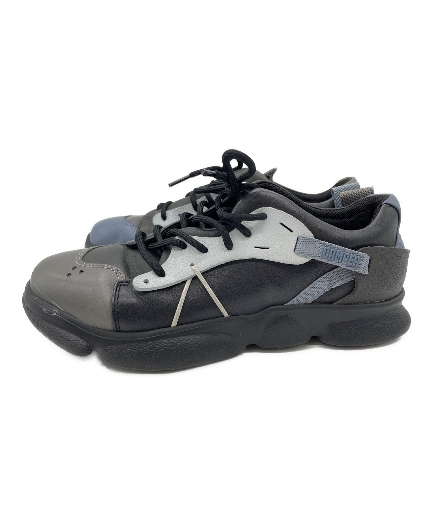 中古・古着通販】CAMPER (カンペール) レザースニーカー ブラック 