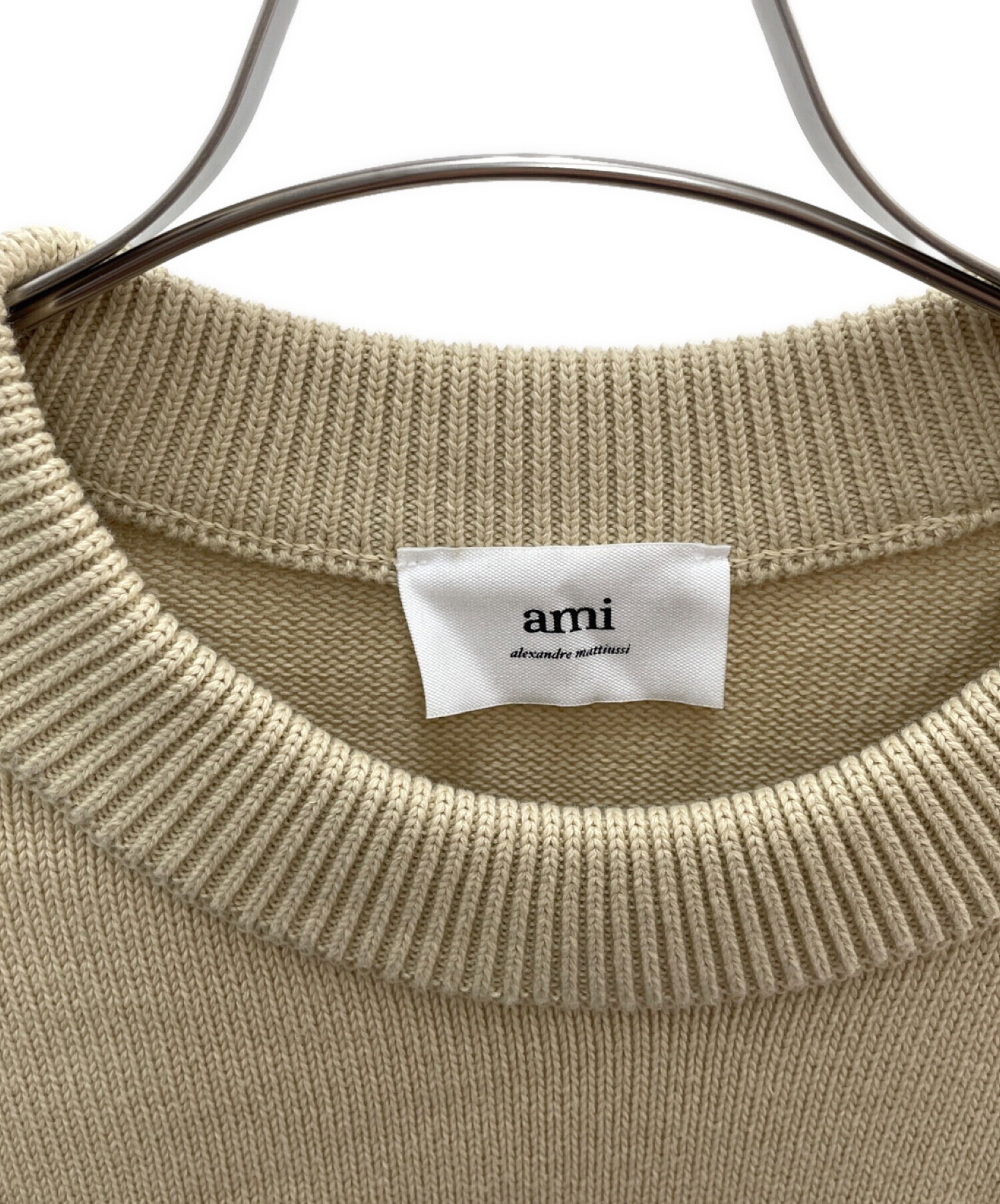 中古・古着通販】AMI PARIS (アミ パリス) 厚手ニット ベージュ サイズ