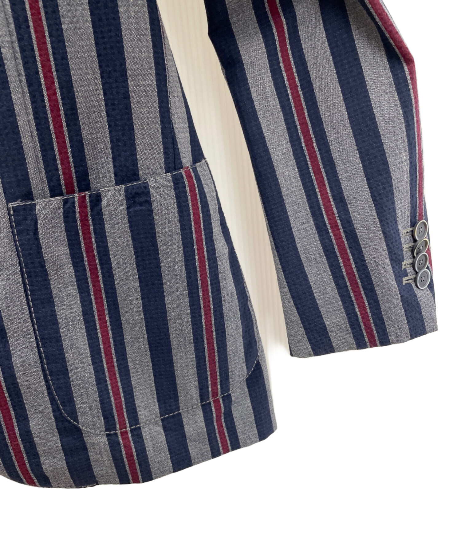 LARDINI ネイビー テーラードジャケット 44 44サイズの方必見のラルディーニネイビージャケット - Jedia