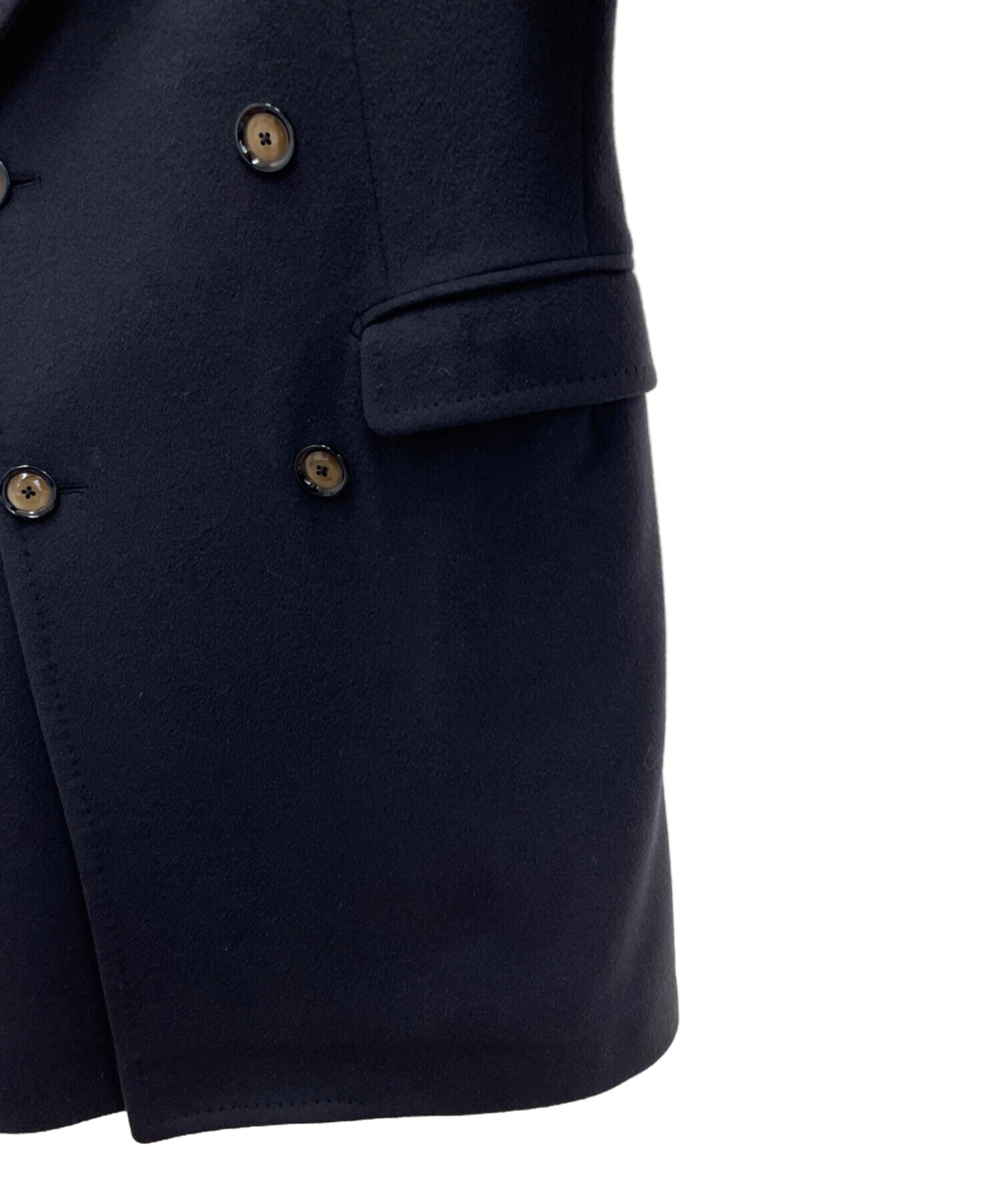 中古・古着通販】TAGLIATORE (タリアトーレ) カシミヤコート ネイビー