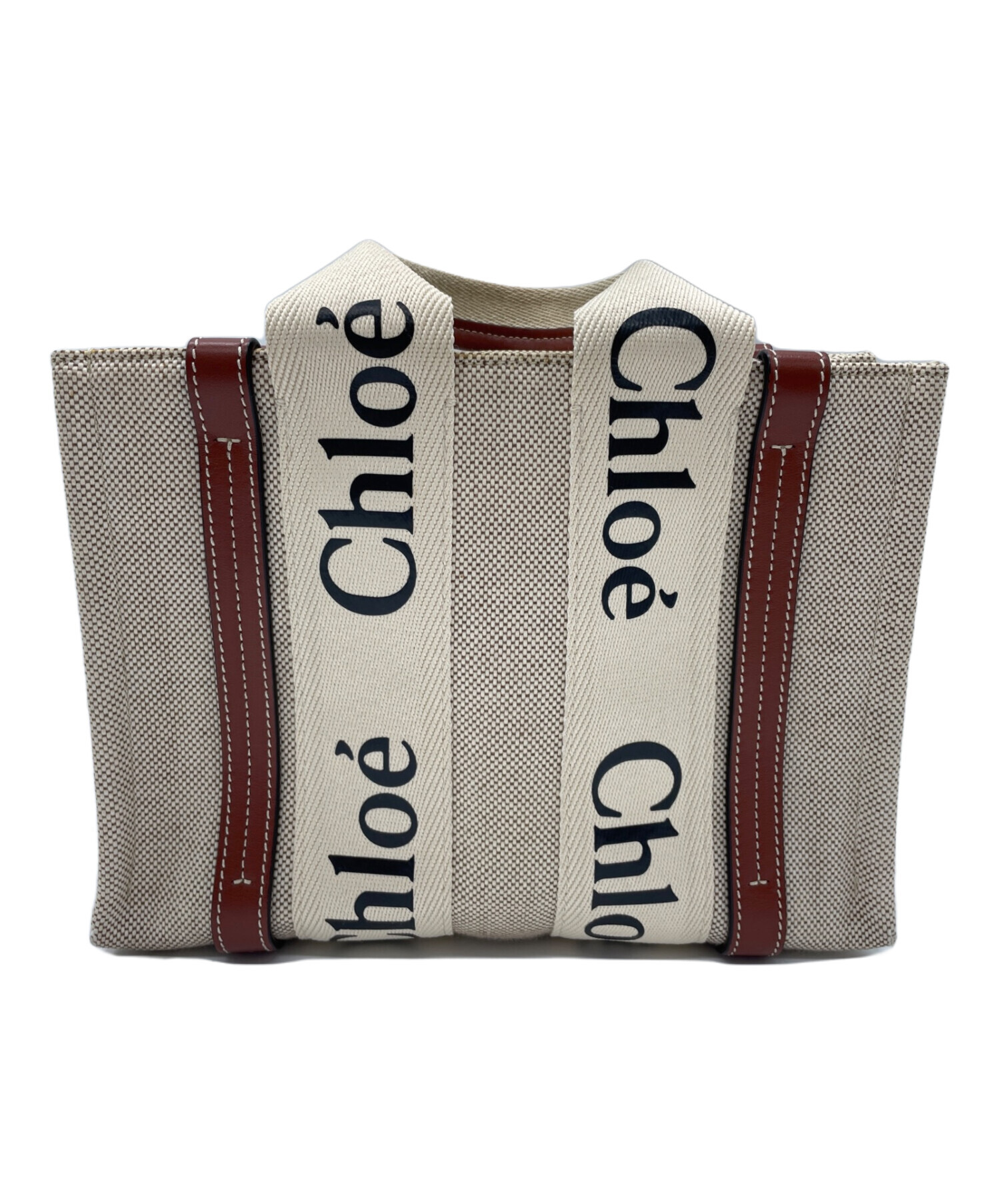 中古・古着通販】Chloe (クロエ) トートバッグ ベージュ×ブラウン 