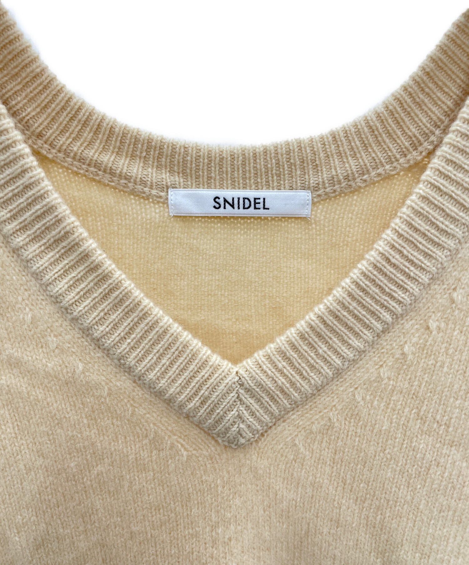 中古・古着通販】Snidel (スナイデル) ニットワンピース ベージュ