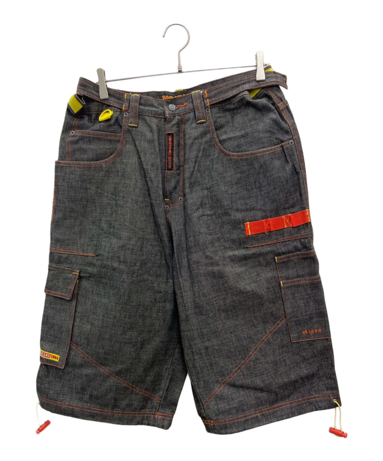 中古・古着通販】MOJEANS (モージーンズ) ハーフデニムパンツ ブラック