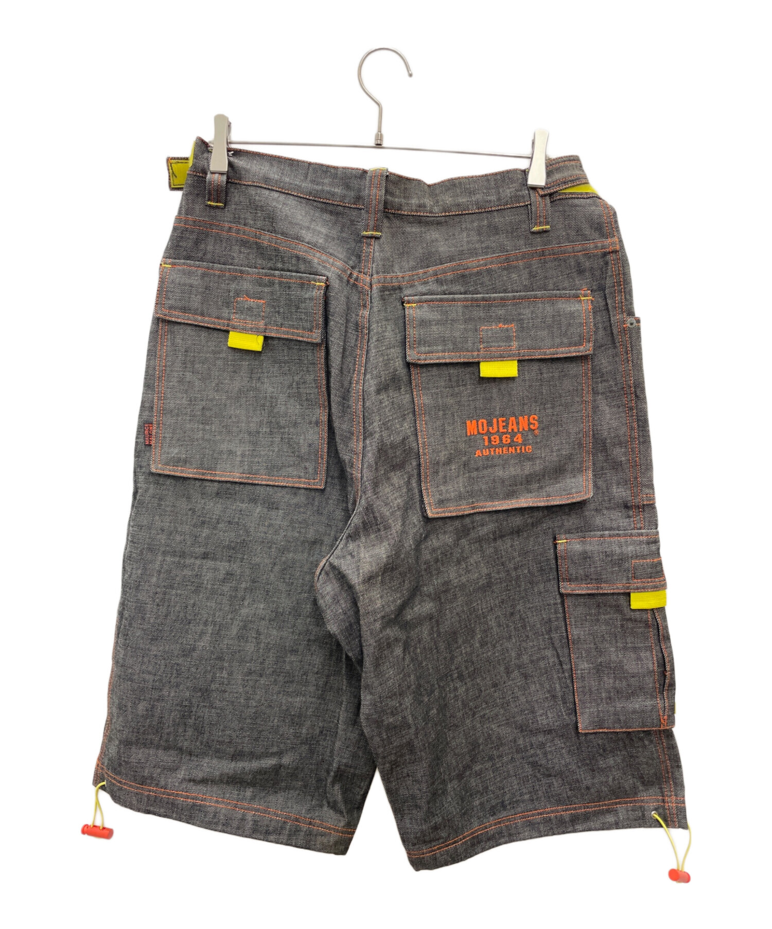 中古・古着通販】MOJEANS (モージーンズ) ハーフデニムパンツ ブラック