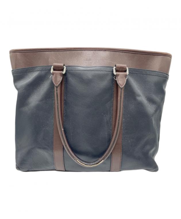 中古・古着通販】COACH (コーチ) ビジネスバッグ ブラック×ブラウン